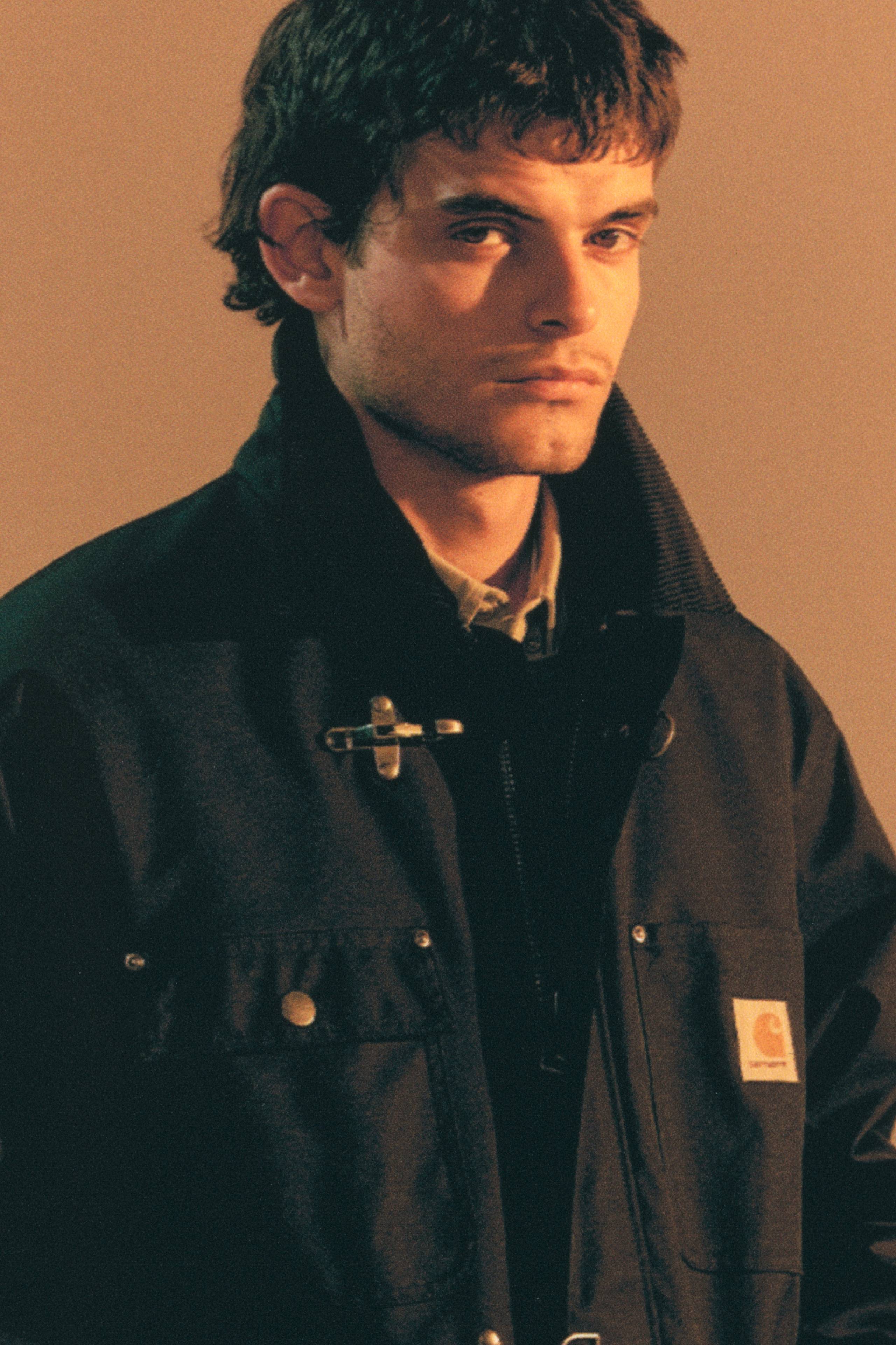 Model wearing an Adair Coat in Black