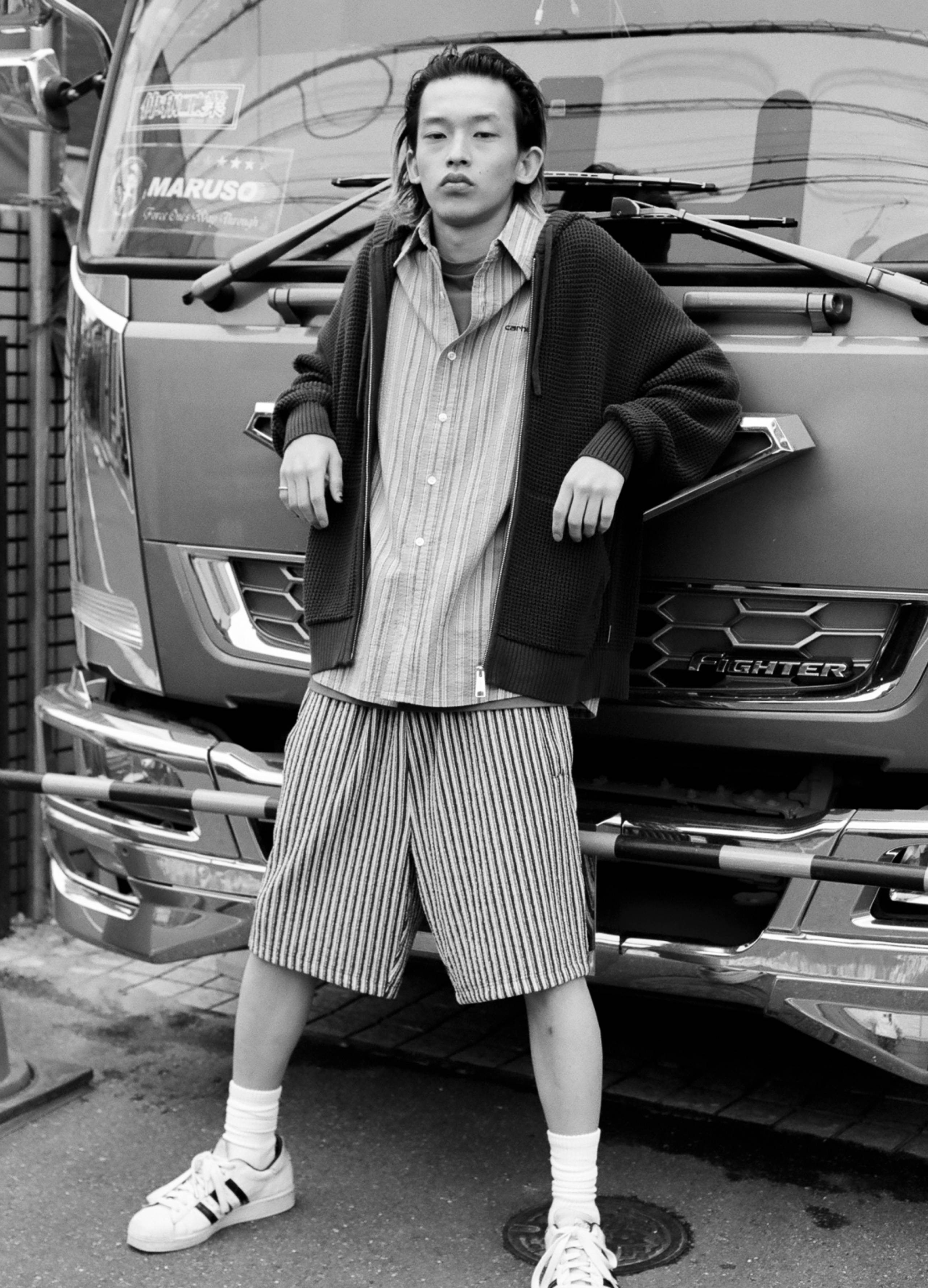 Model wearing items from the S/S25: Store Exclusives Collection