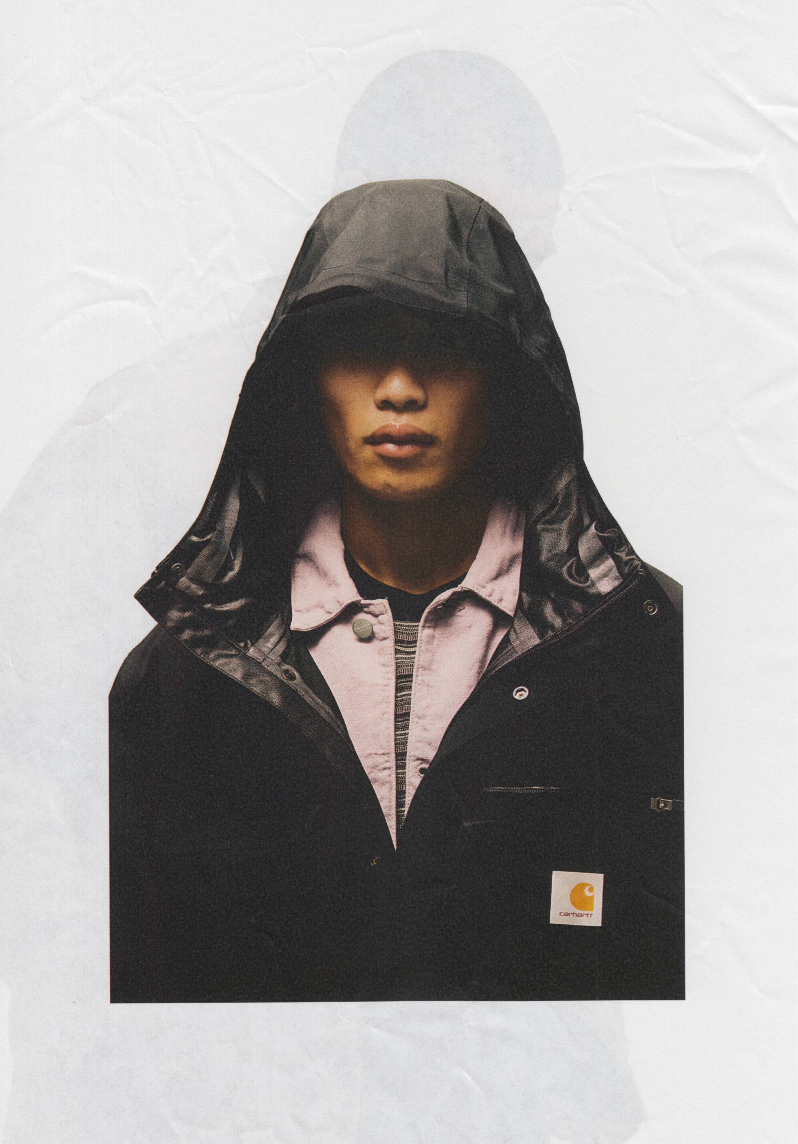 Model wearing Carhartt WIP Bowden jacket