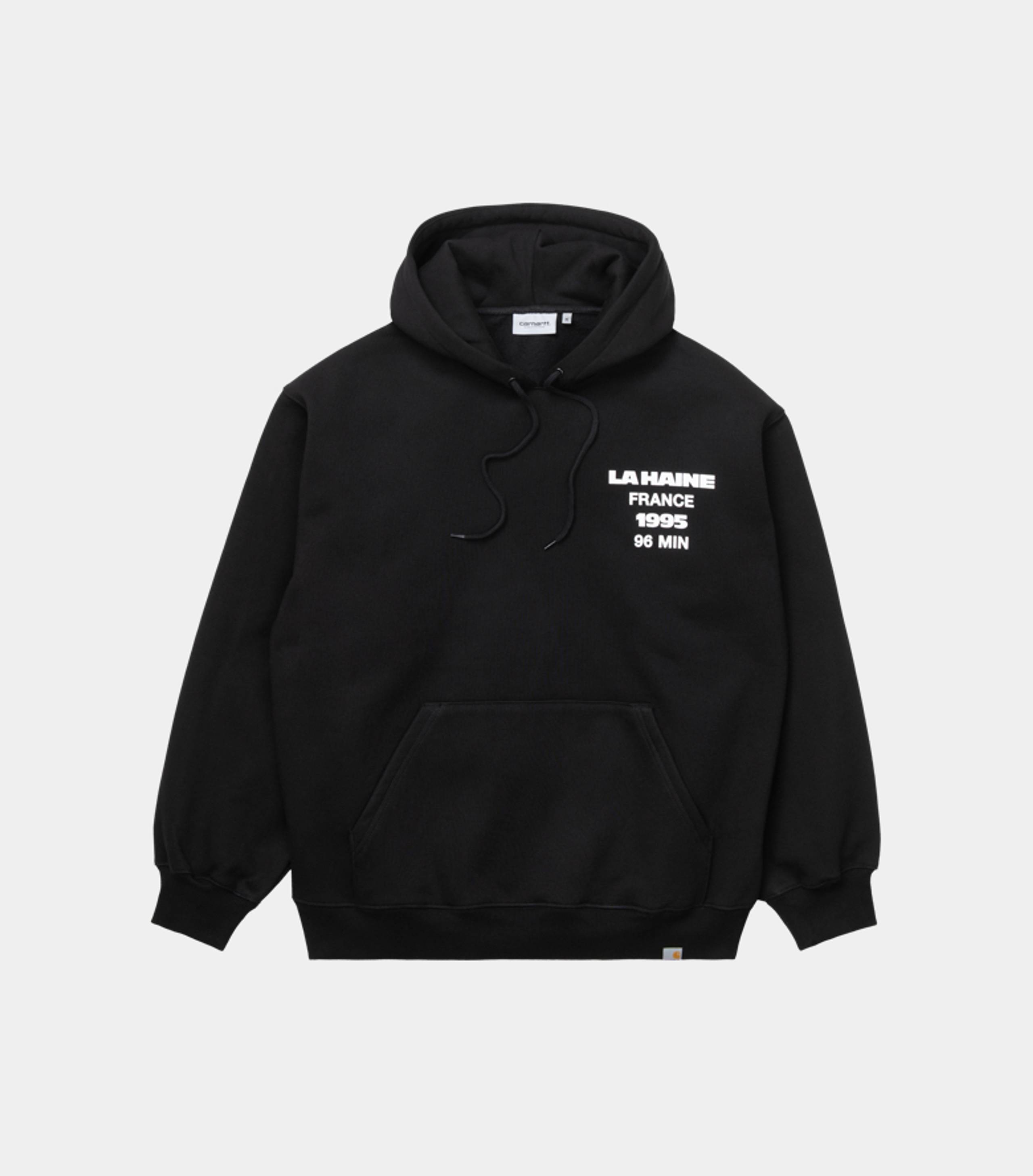 Carhartt WIP x La Haine 25th Anniversary Jusqu'ici Tout Va Bien Hoodie in Black