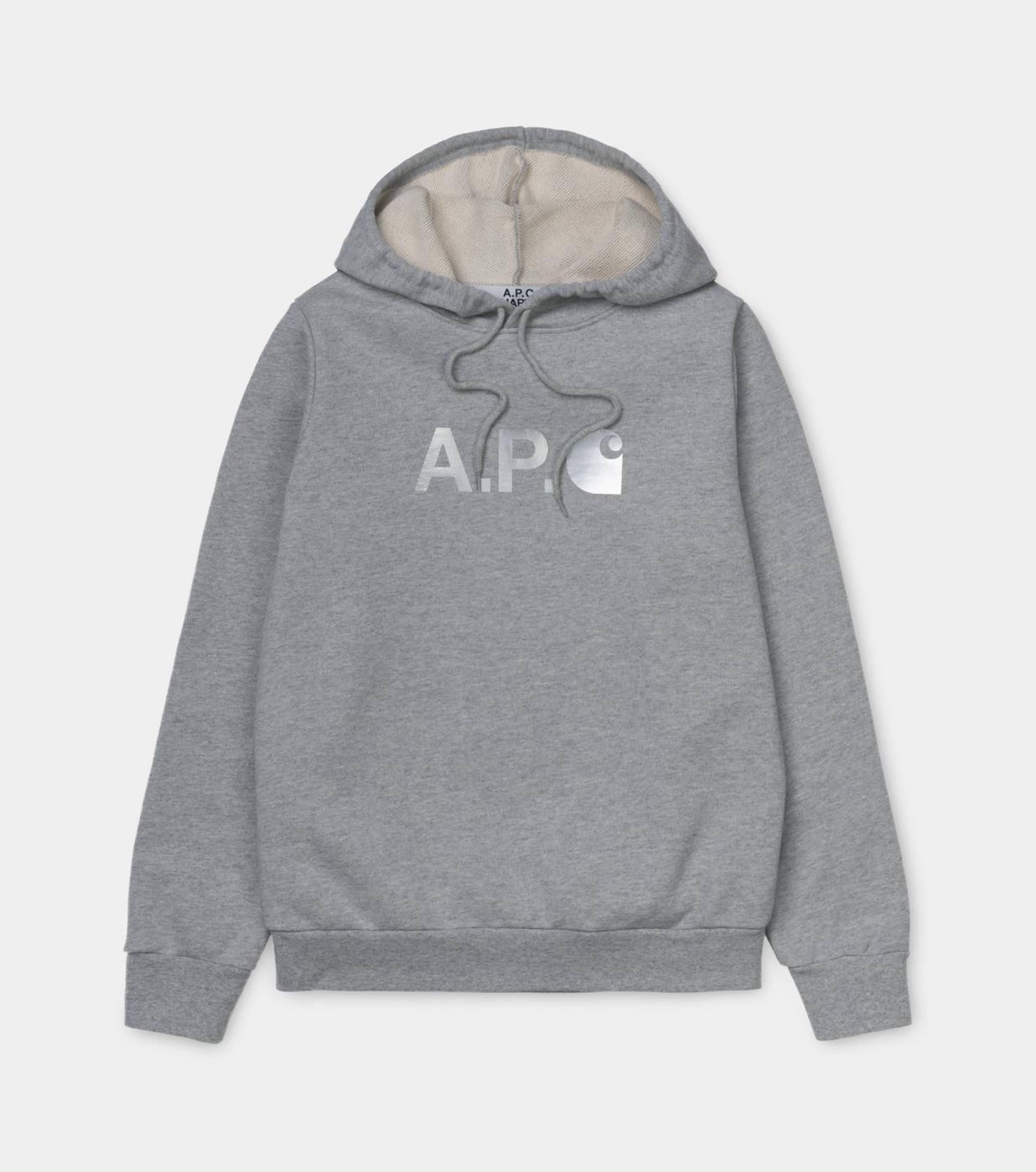 A.P.C. x Carhartt WIP Hoodie in grey
