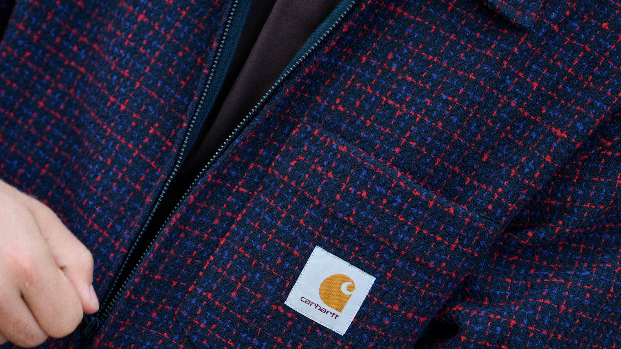 Closeup shot of Bellamy Check Shirt Jacket