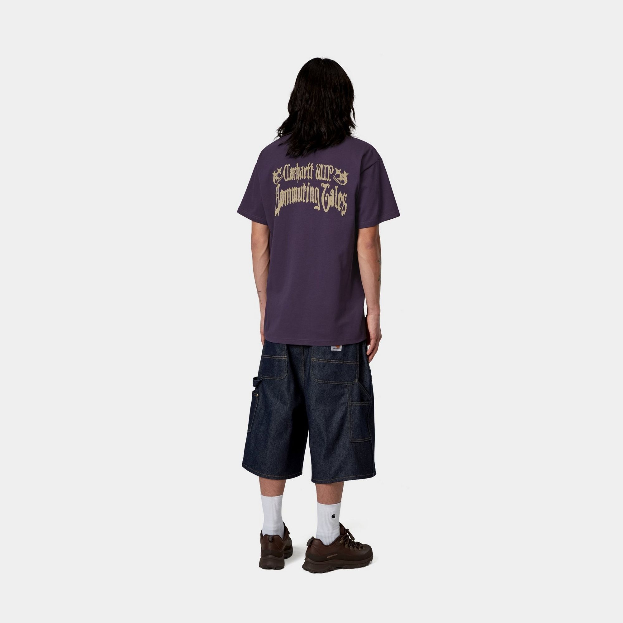 Model wearing a Commuting Tales T-Shirt in Lokers