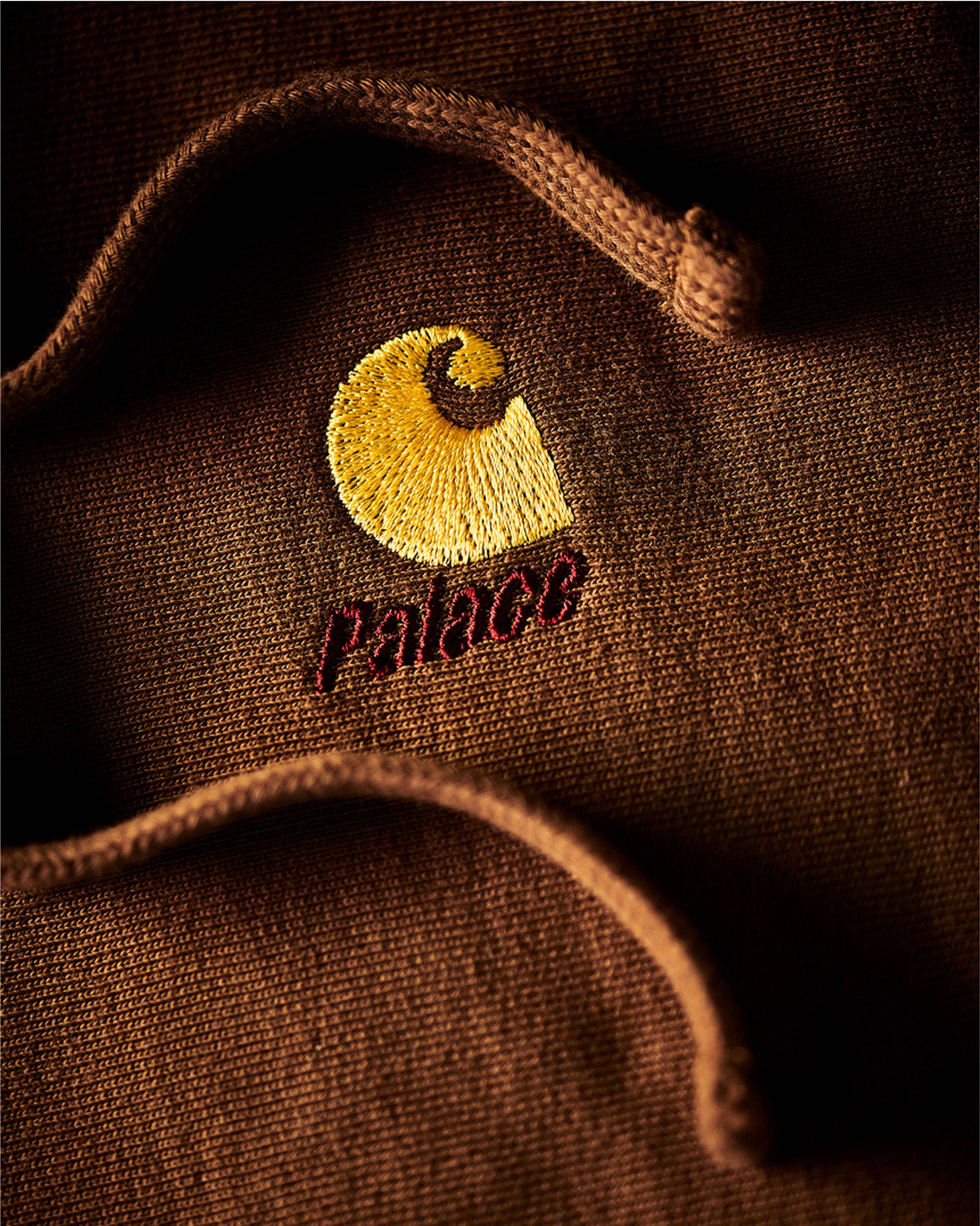 Close up of Carhartt WIP x Palace Hoodie