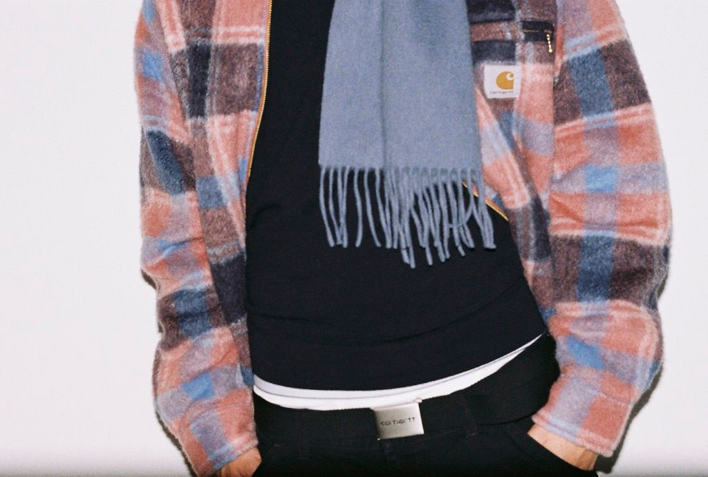 Closeup of Model in the F/W25 Store Exclusives shoot