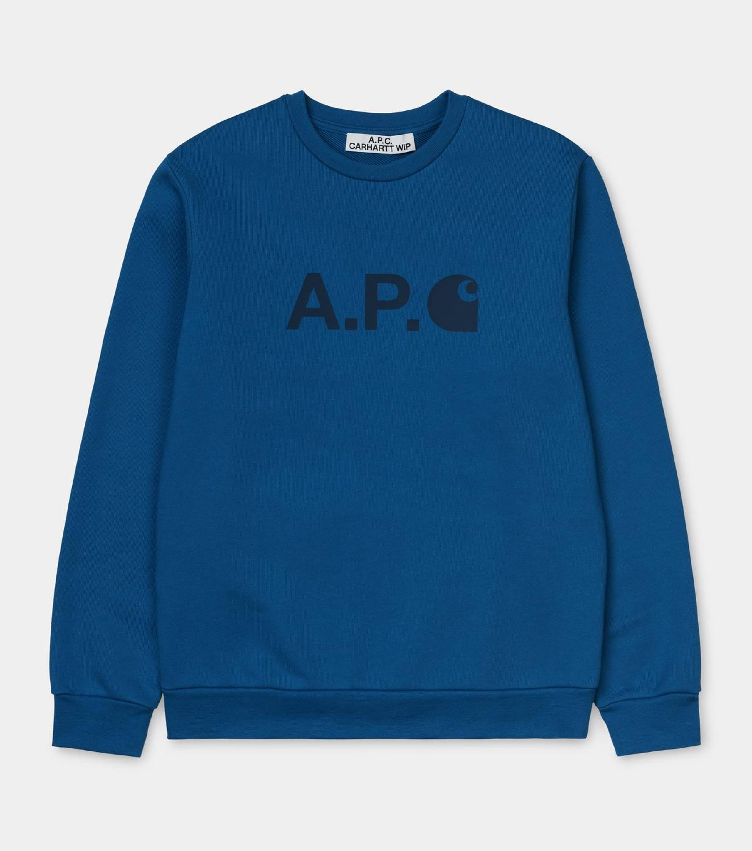 Carhartt WIP x A.P.C. Crewneck Sweatshirt in Blue