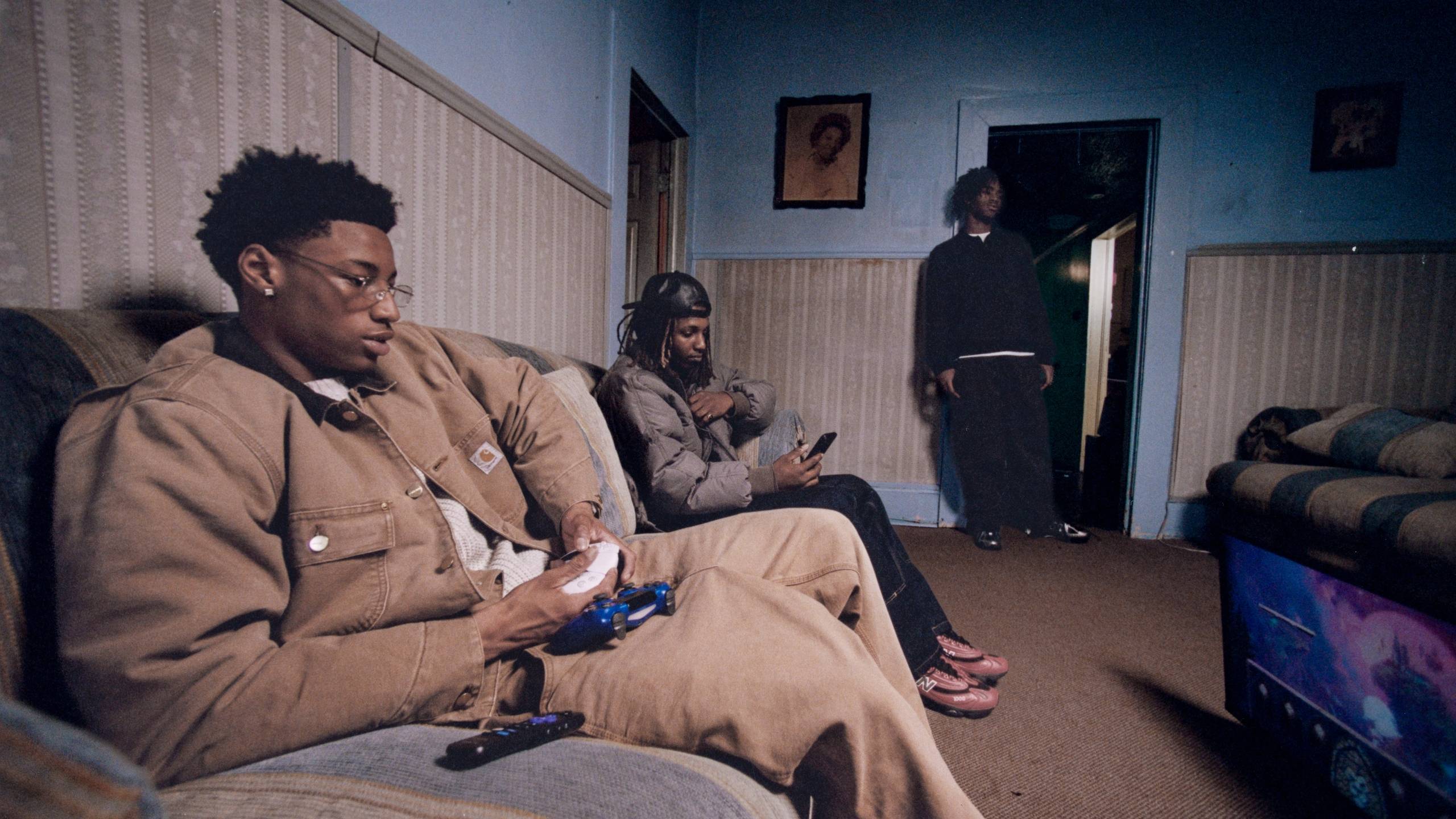 Models wearing Carhartt WIP items in the Fall 2025 Campaign shot by Dan Regan