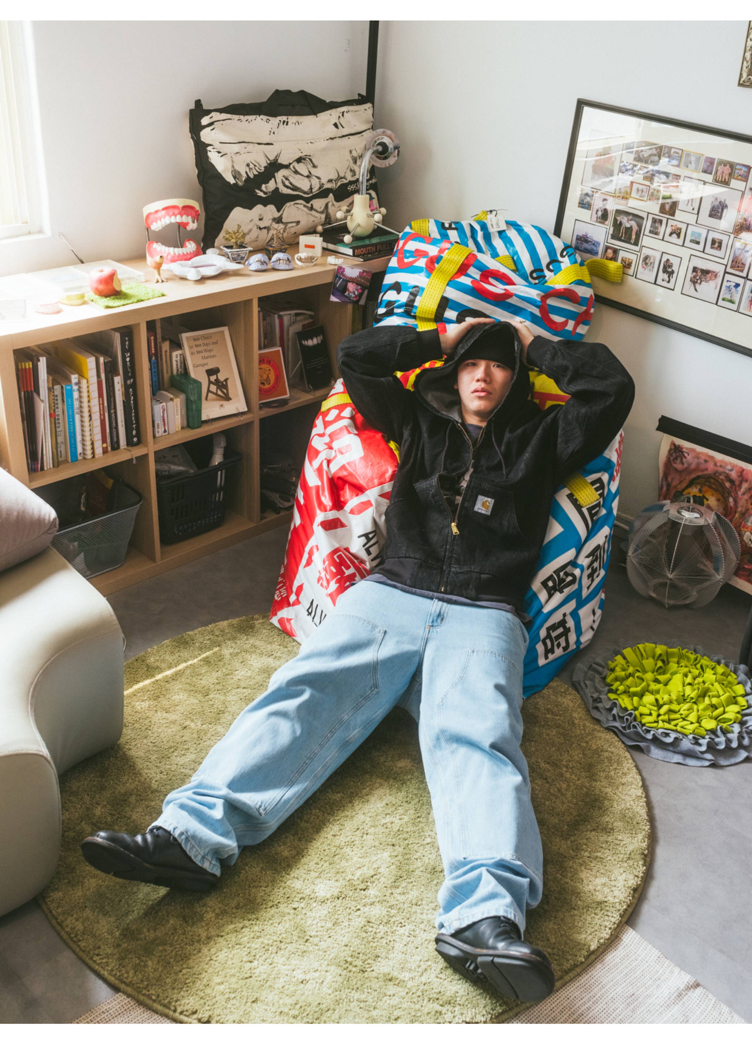 Photo of Jewelry designer Eric Wu's in his Tapei apartment