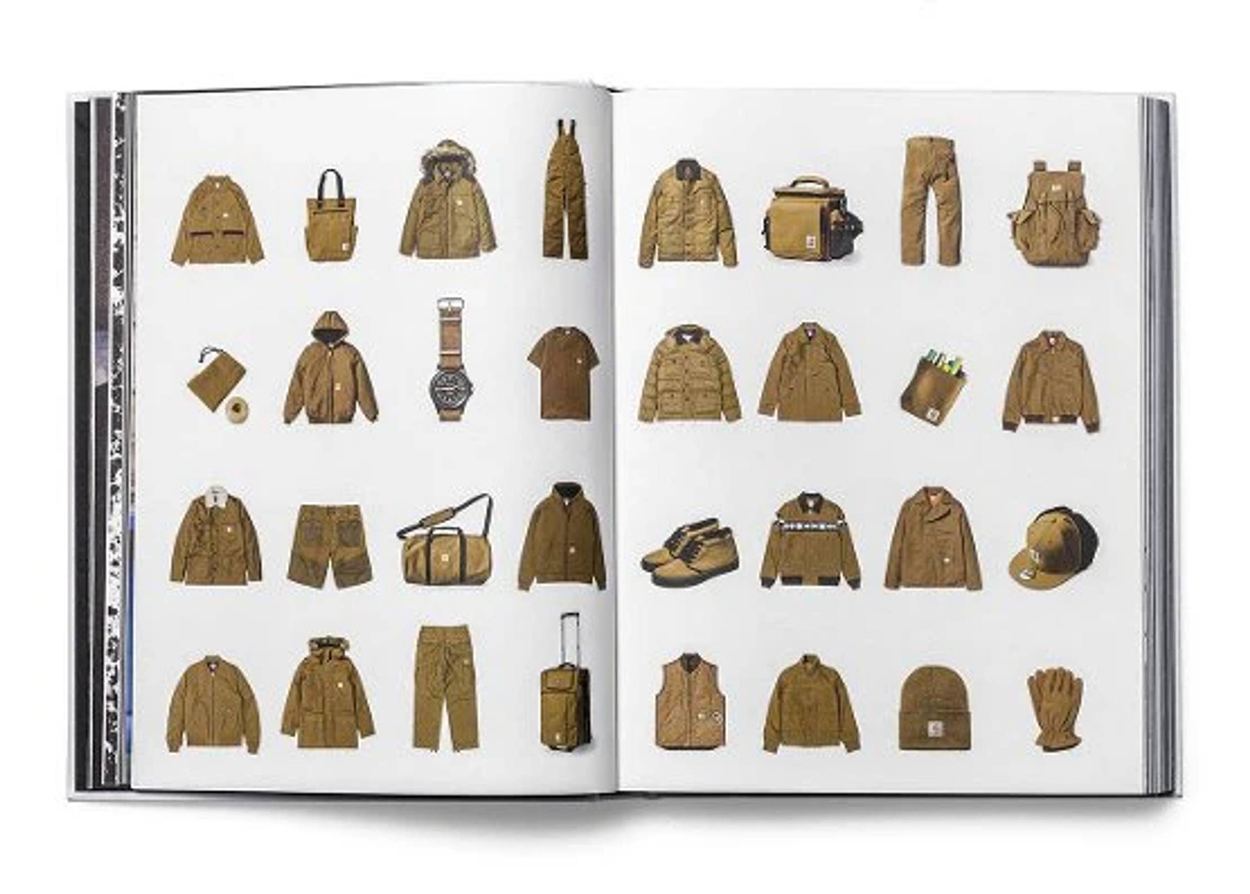 Photo of product layout in Carhartt WIP Archives Book