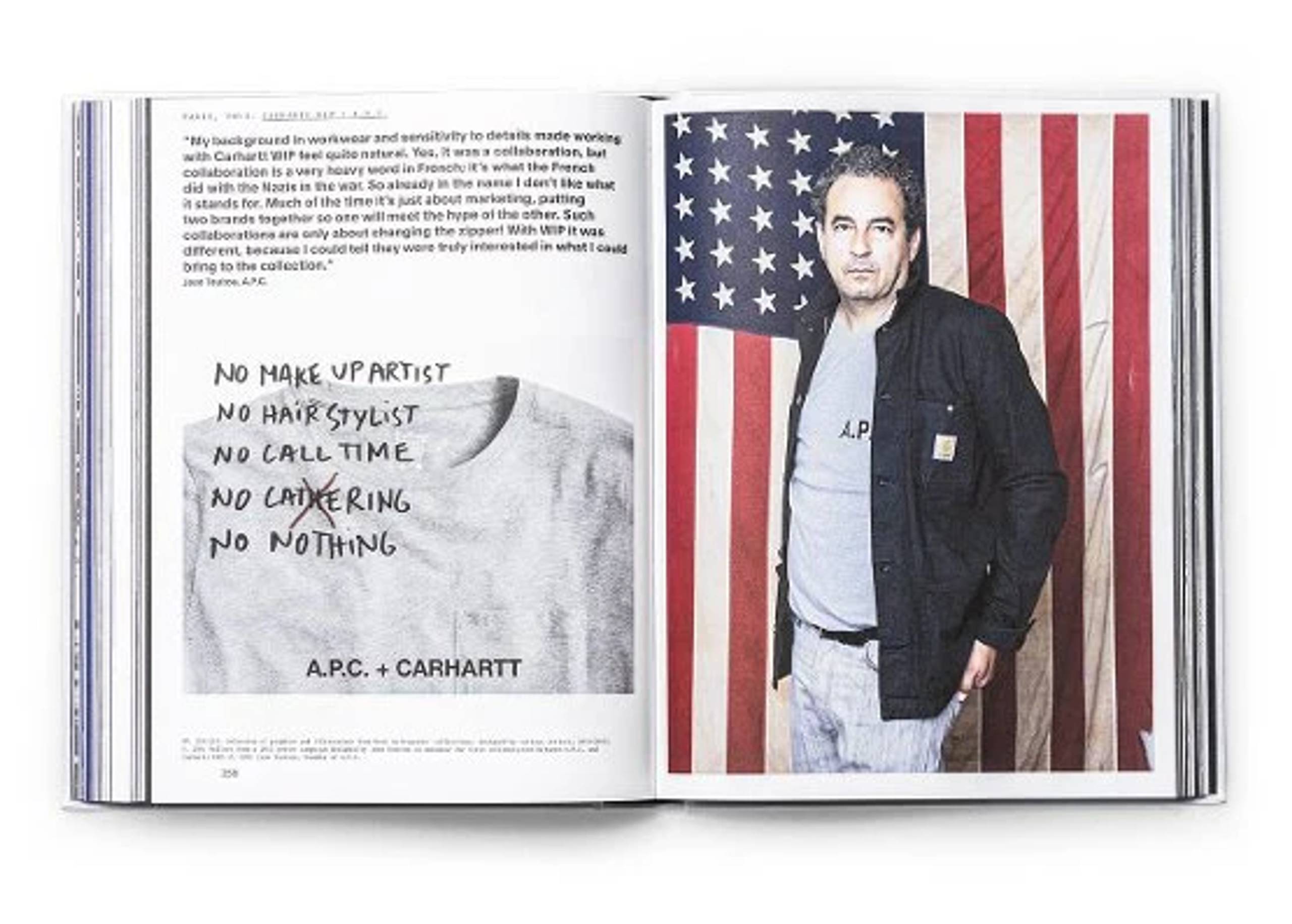 Photo of designer in Carhartt WIP Archives Book
