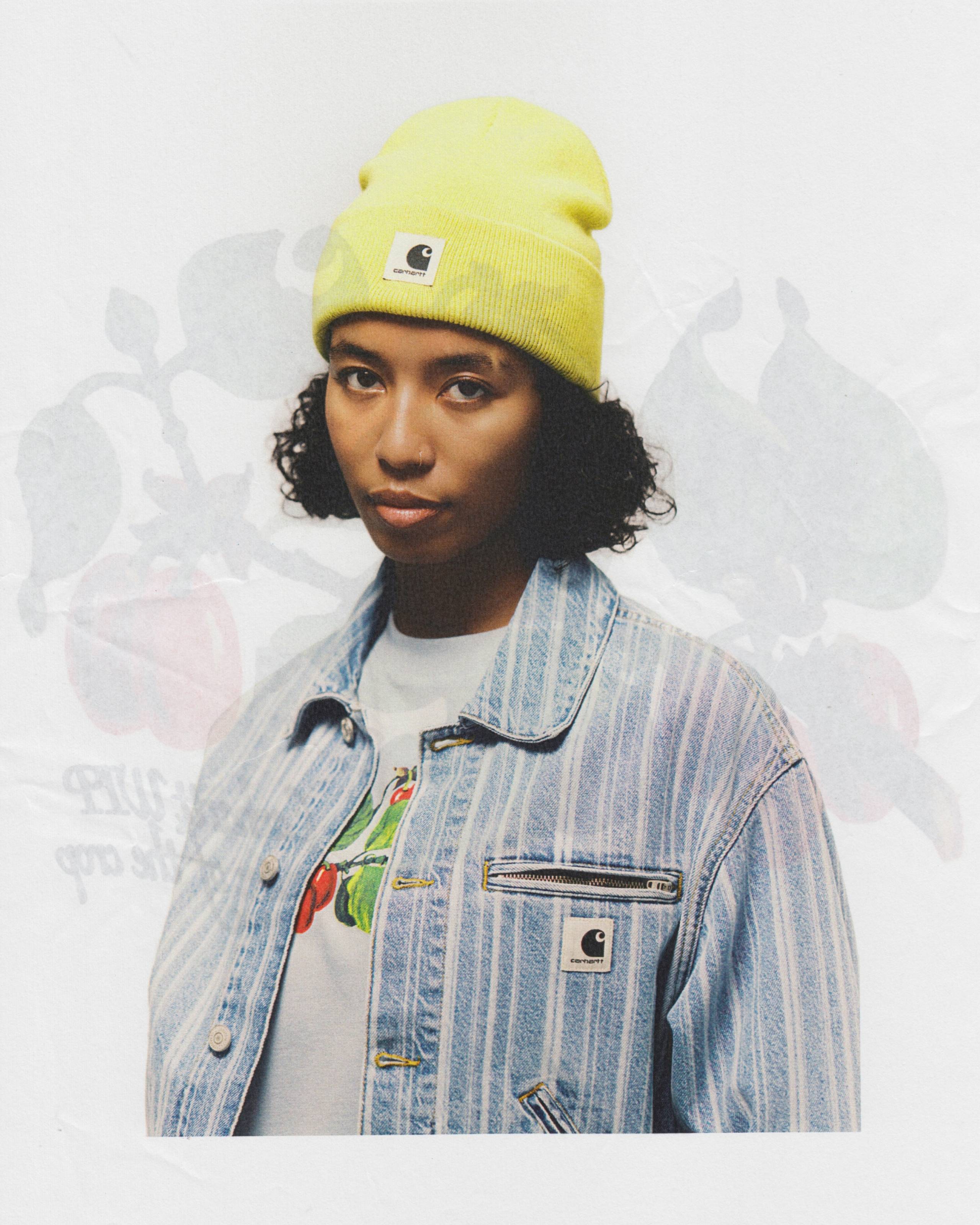 Model wearing Carhartt WIP Rylan jacket