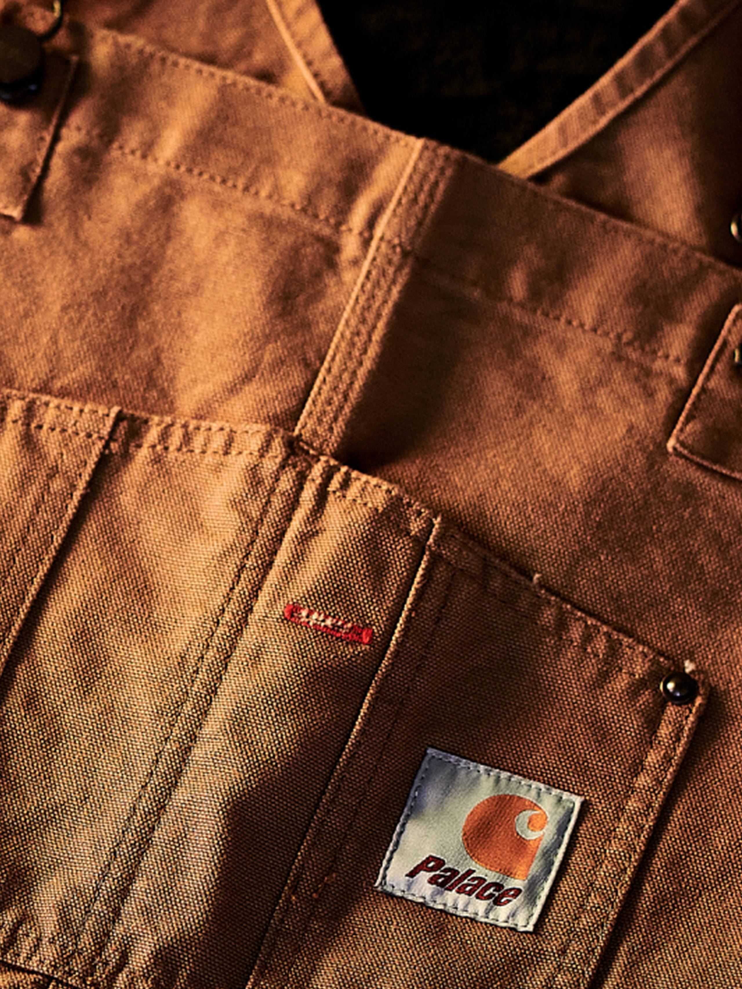 Carhartt WIP x Palace Overalls in Dusty Hamilton Brown