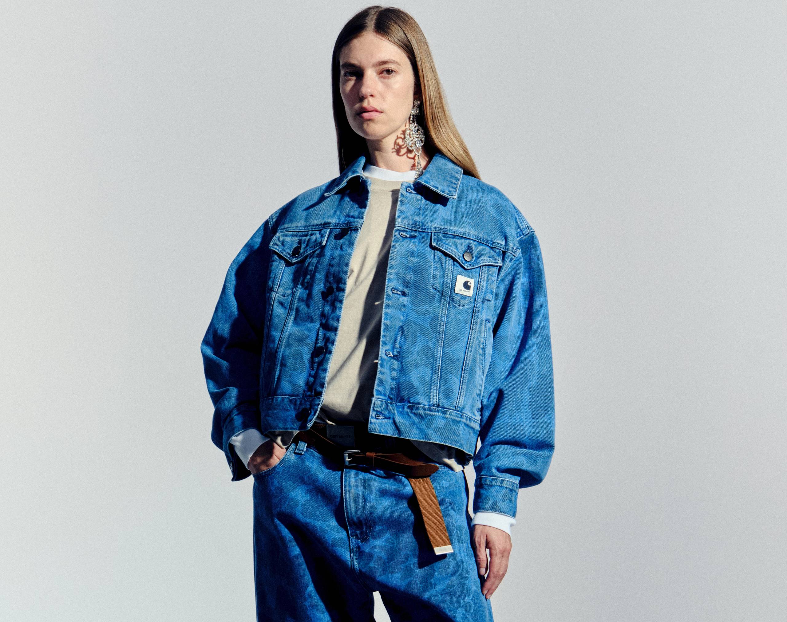 Model wearing a Women’s Duck Orell Jacket and Duck Orell Pant
