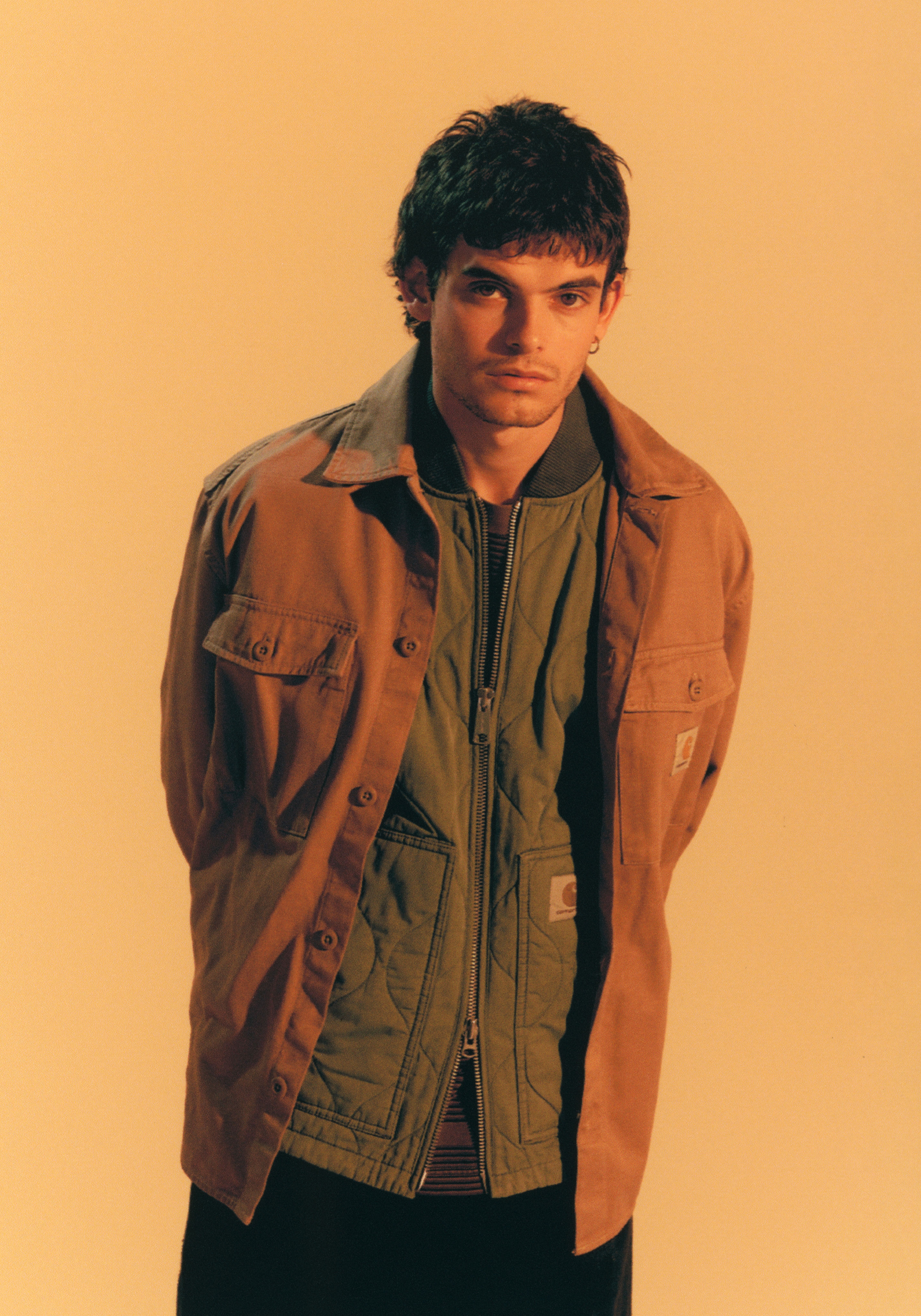 Model wearing items from the SS26 Pre Collection