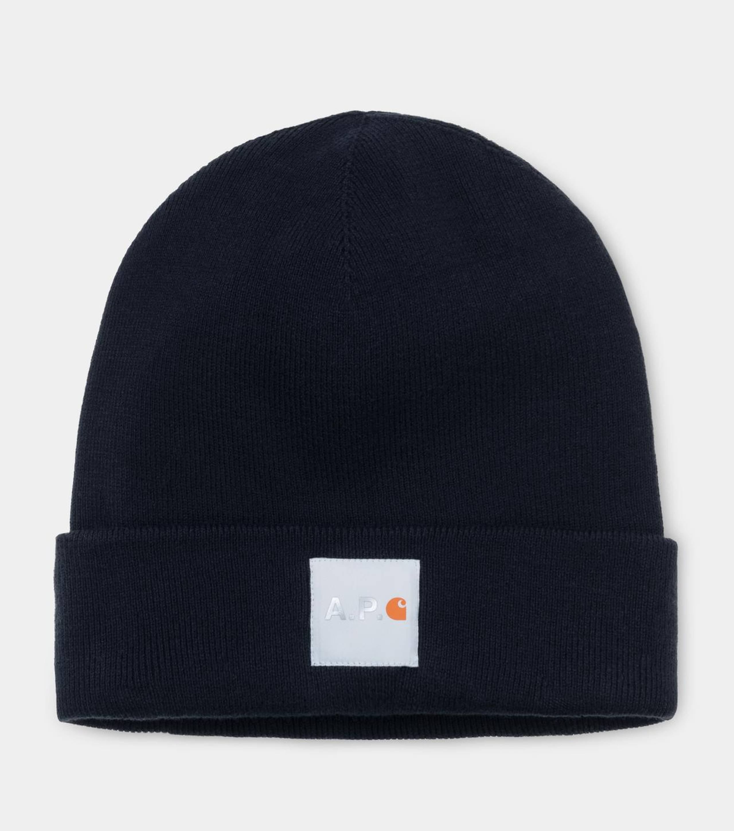 A.P.C. x Carhartt WIP Beanie in Navy Blue