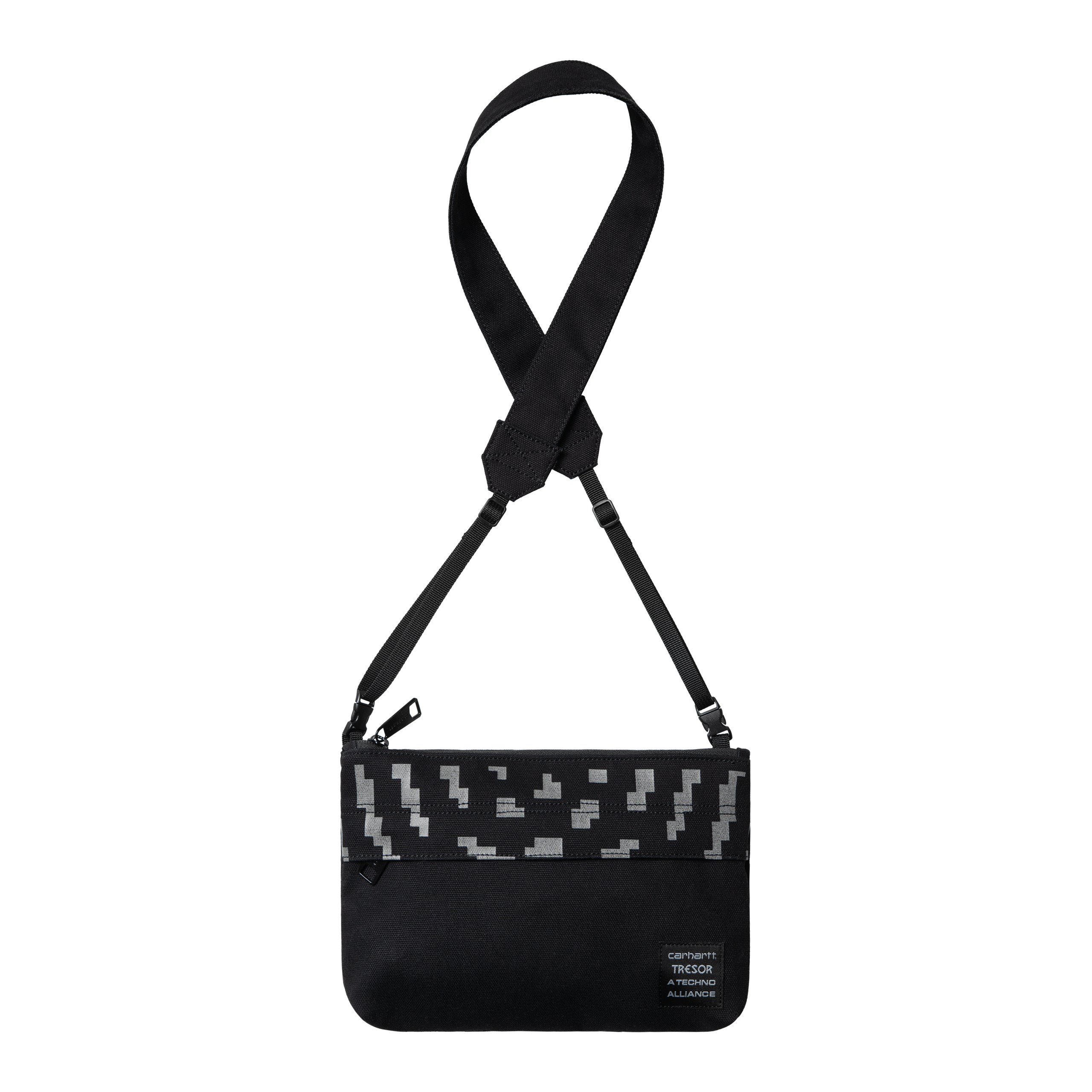 Carhartt WIP x TRESOR Way of the Light strap bag in black