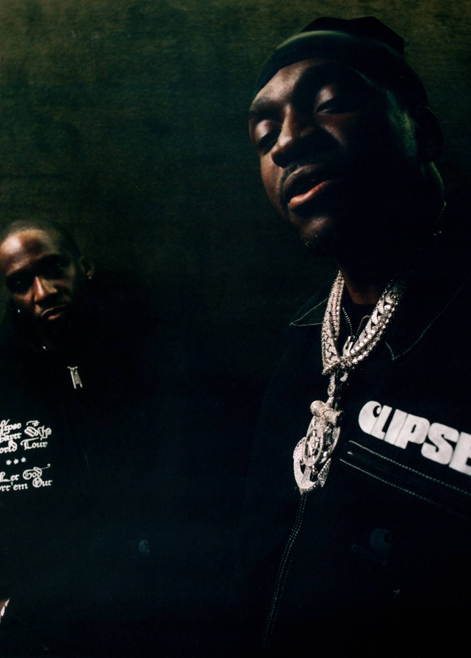 Artists Pusha T and Malice of Clipse pose for a picture for CLIPSE Engineered by Carhartt WIP Collection