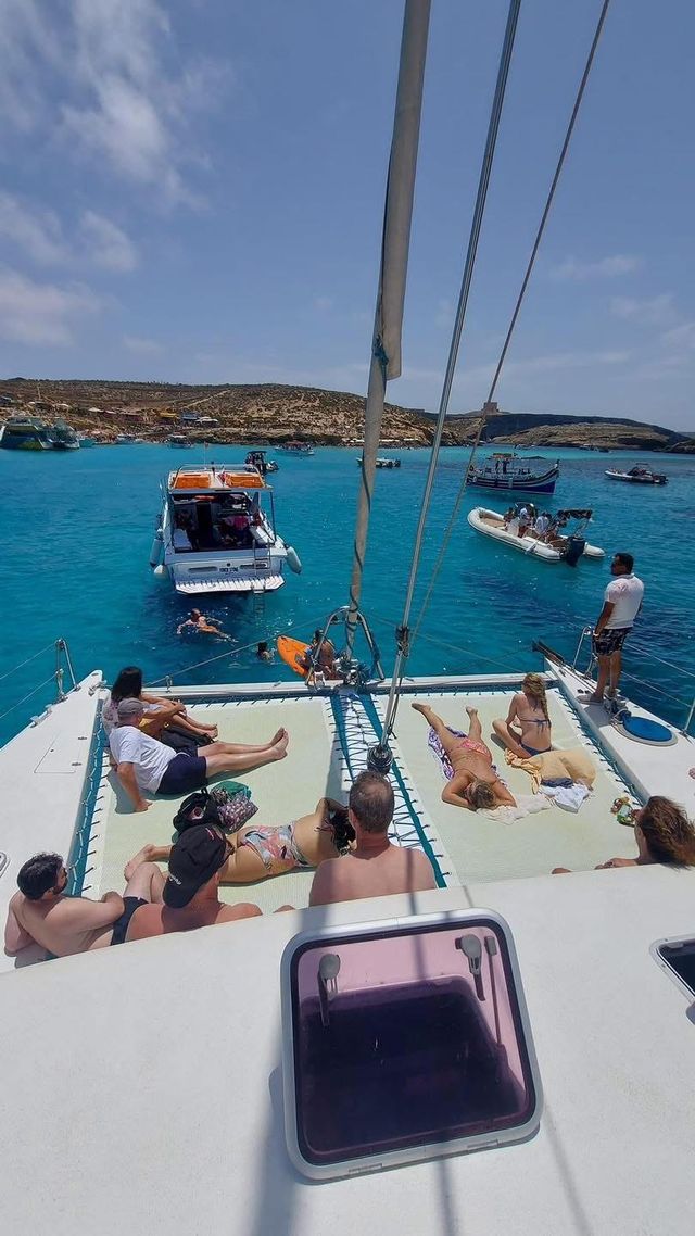 Turquoise Blue Lagoon water at Comino.