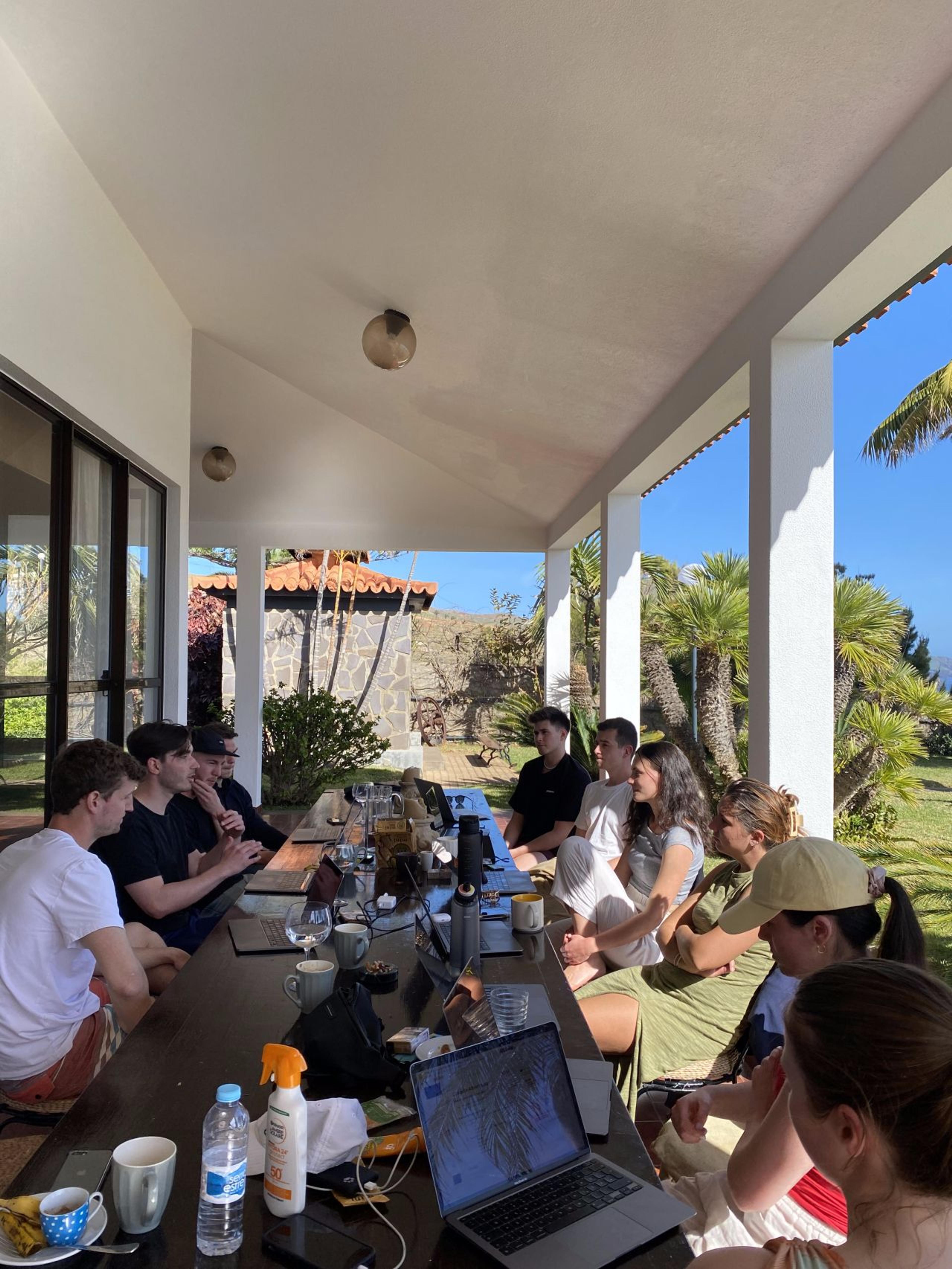 Madeira was perfect for sunny team meetings.