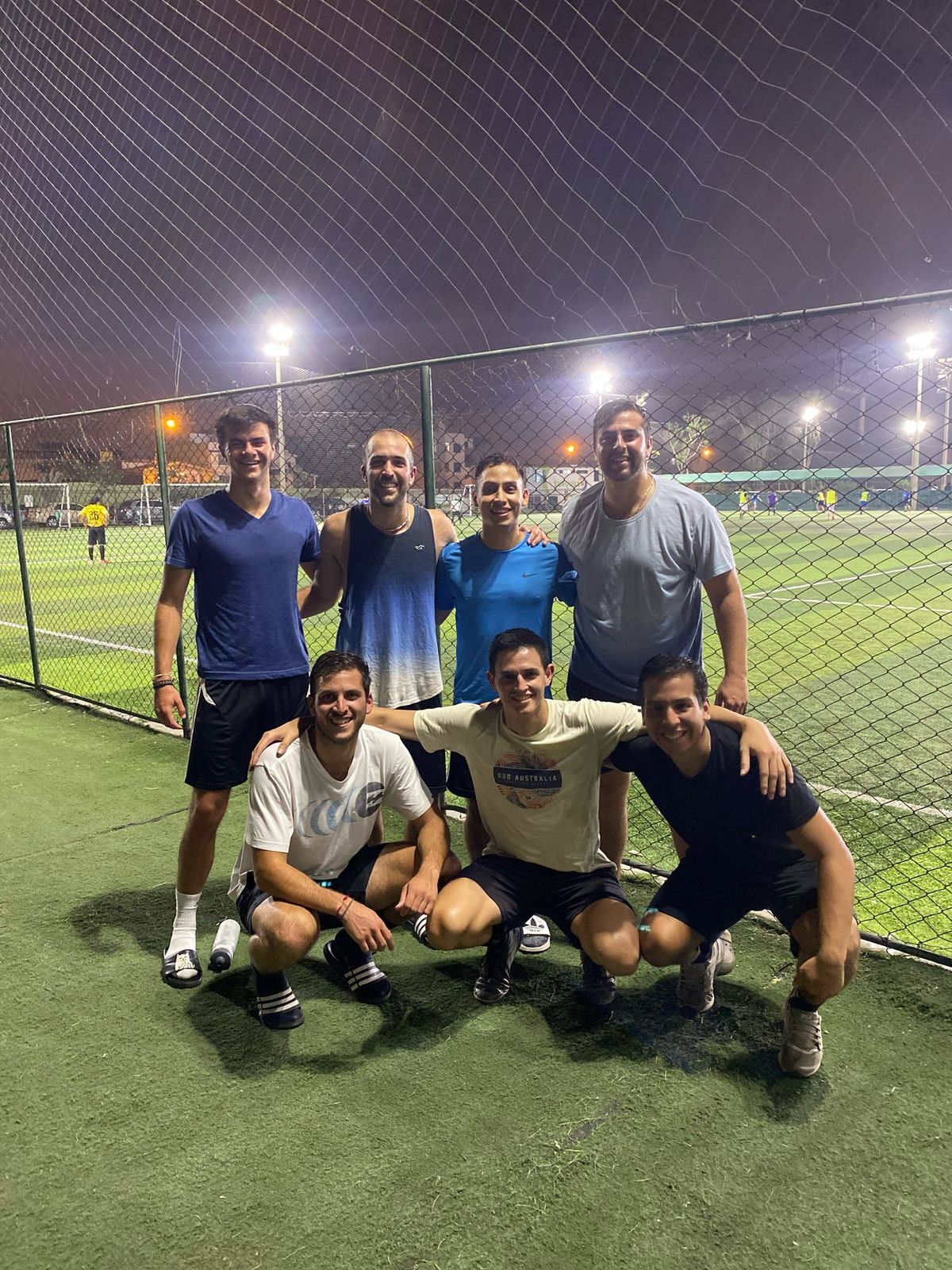 Night soccer with the team