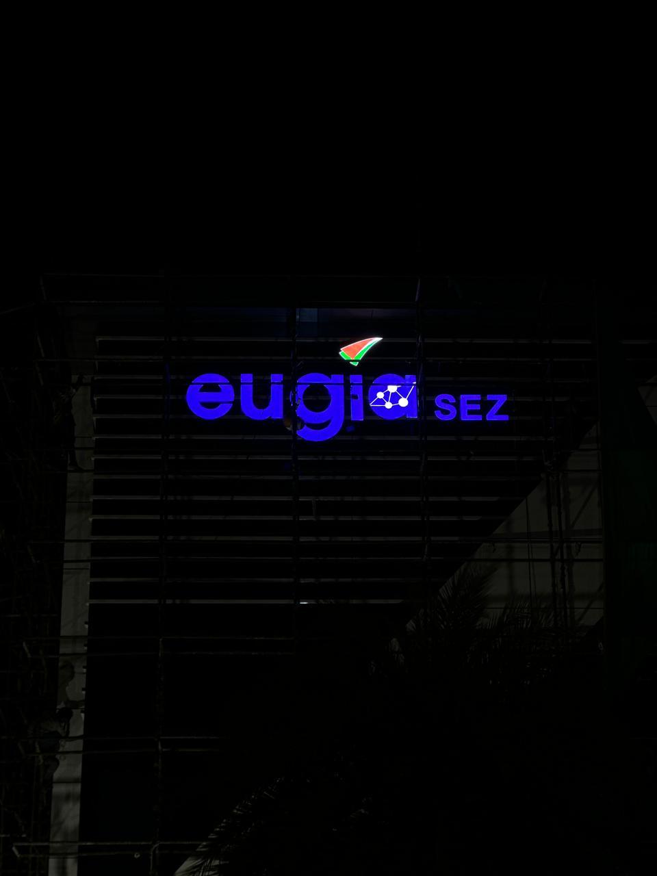 Illuminated ACP and LED shop name board installed on a Mumbai retail storefront by The Mediaverse