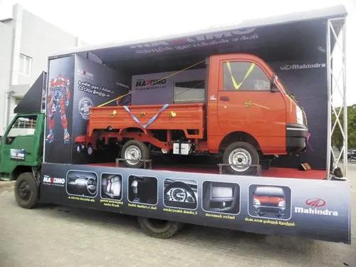 A festive-season outdoor advertising campaign with branded vans and autos planned on a booking calendar by The Mediaverse