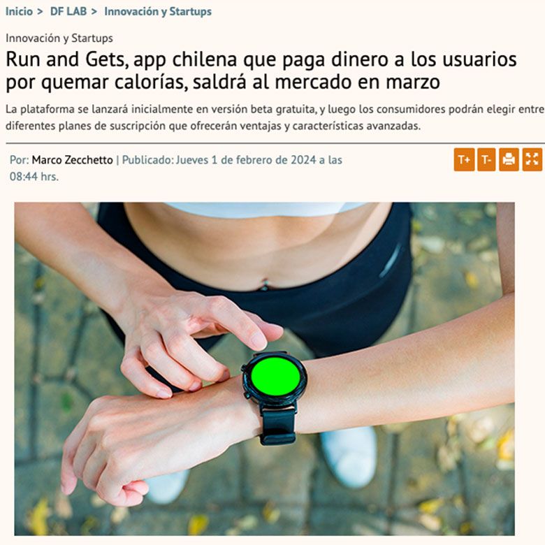 Run and Gets, the Chilean App That Pays Users for Burning Calories