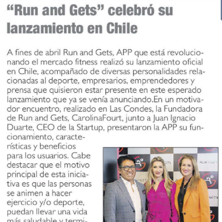 Run and Gets in Las Ultimas Noticias