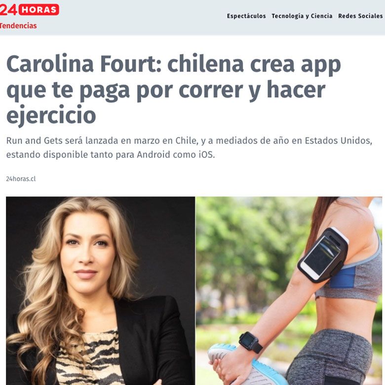 Carolina Fourt: Chilean Founder Creates an App That Pays You to Run and Exercise