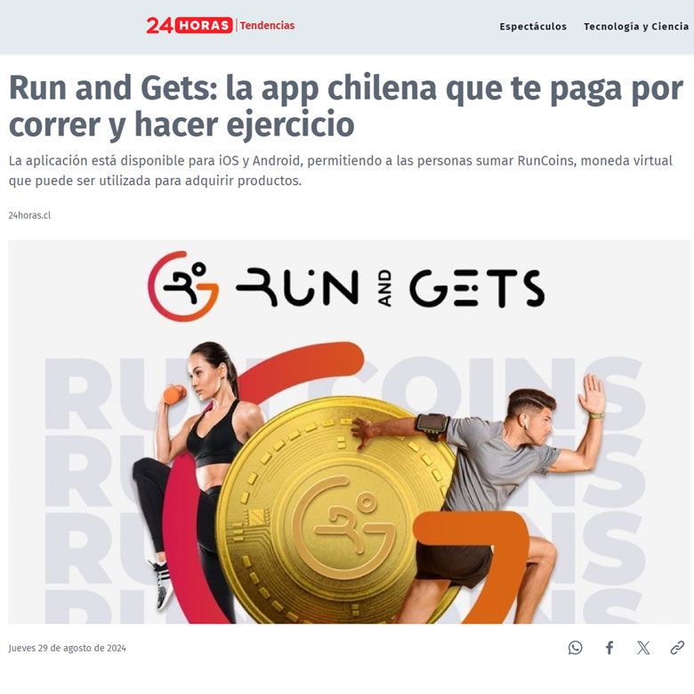 Run and Gets, the Chilean App That Pays You to Run and Exercise