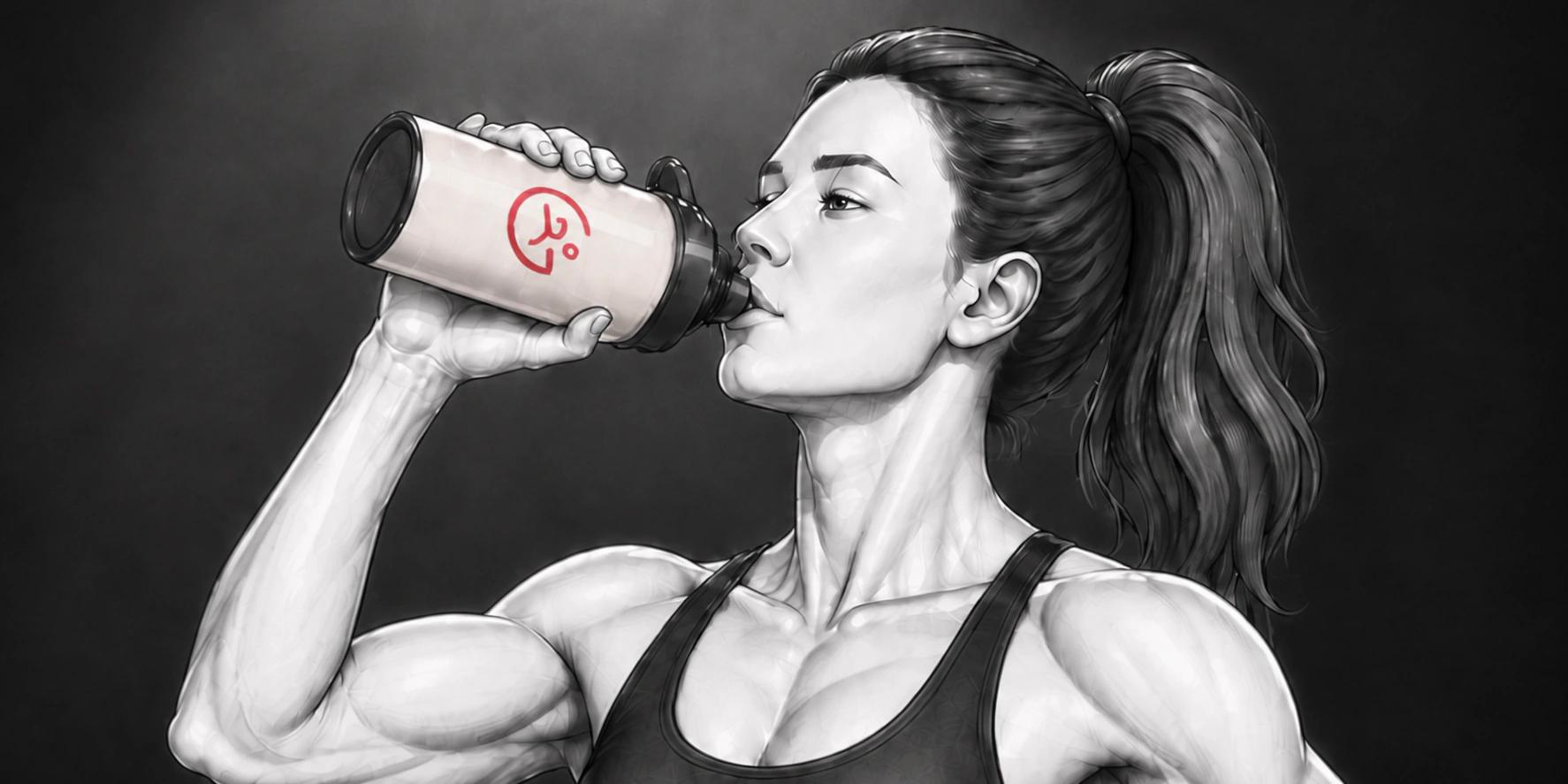 Athlete drinking from a Run and Gets bottle in the Hydration experience