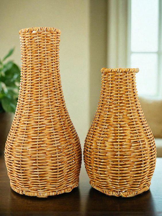 Rattan Vase