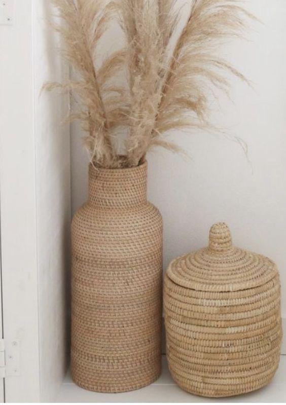 Rattan Vase