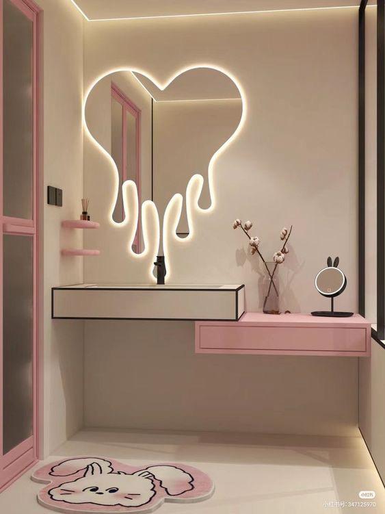 Dripping Heart Mirror