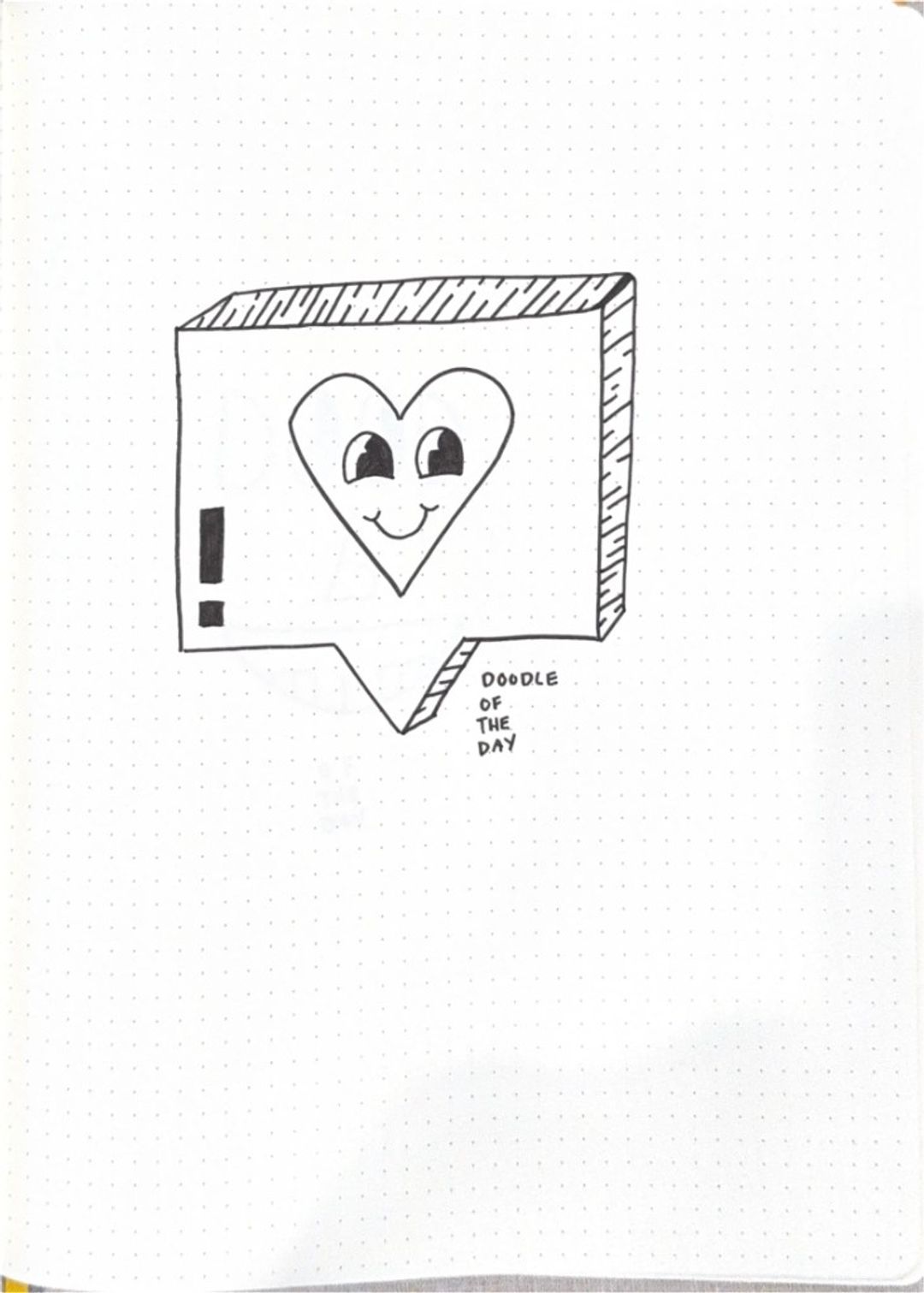 Dotd likes, hand-drawn sketches from Drew's sketchbook