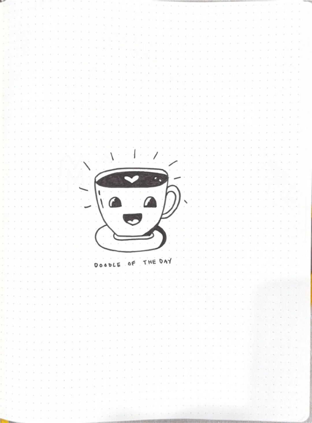 Dotd coffee, hand-drawn sketches from Drew's sketchbook