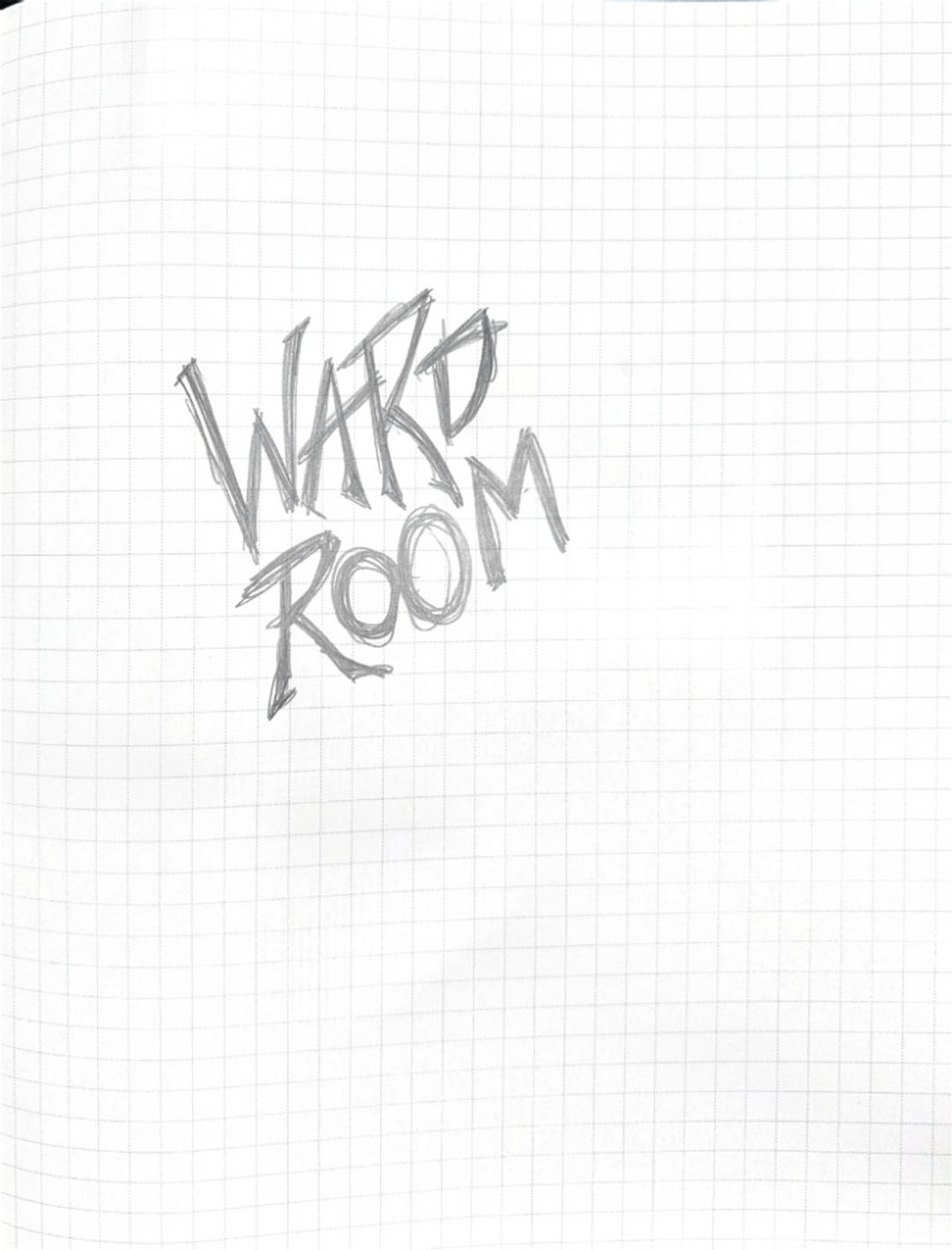 Ward room, hand-drawn sketches from Drew's sketchbook