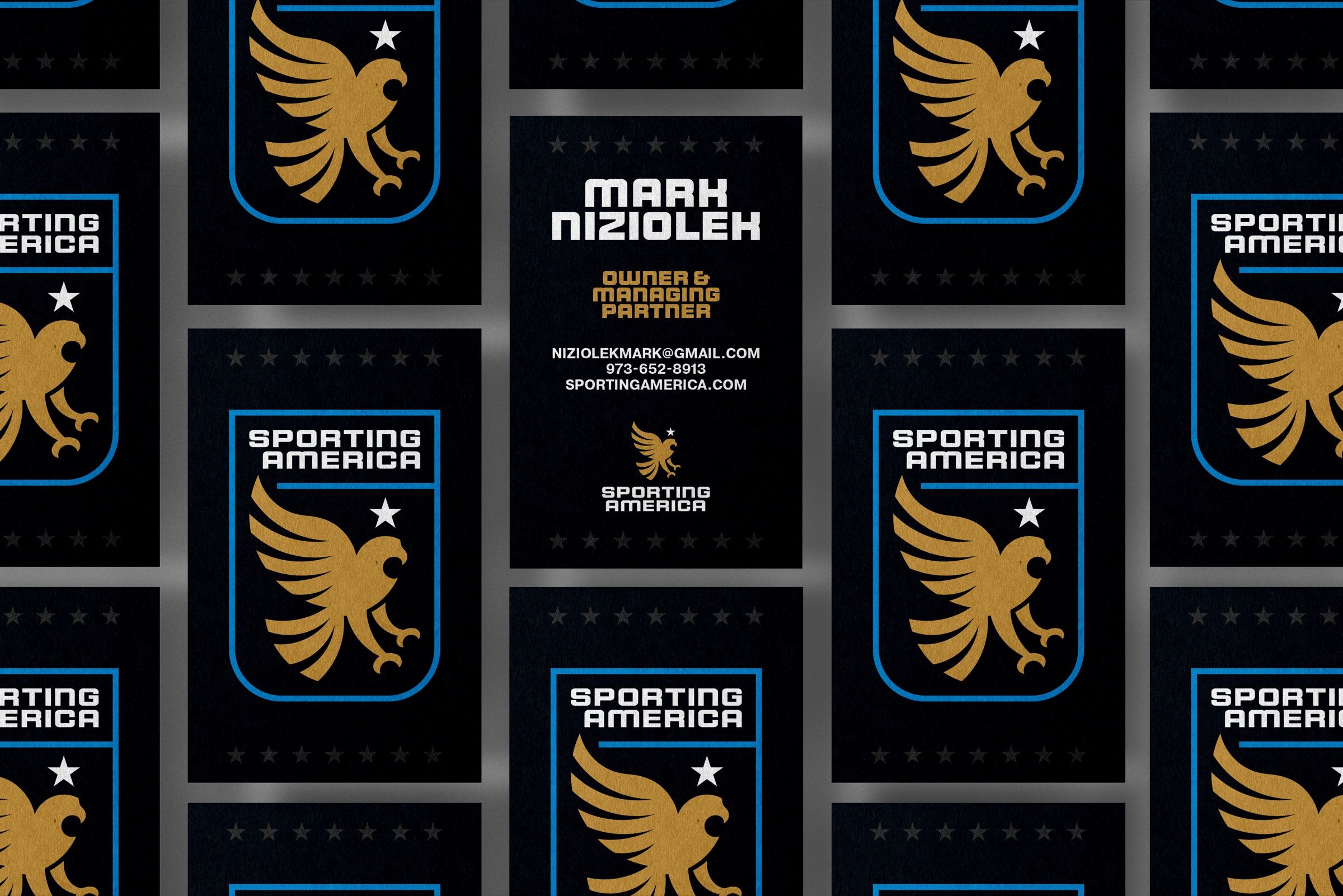 Sporting America, SPORTING AMERICA Vertical Business Cards