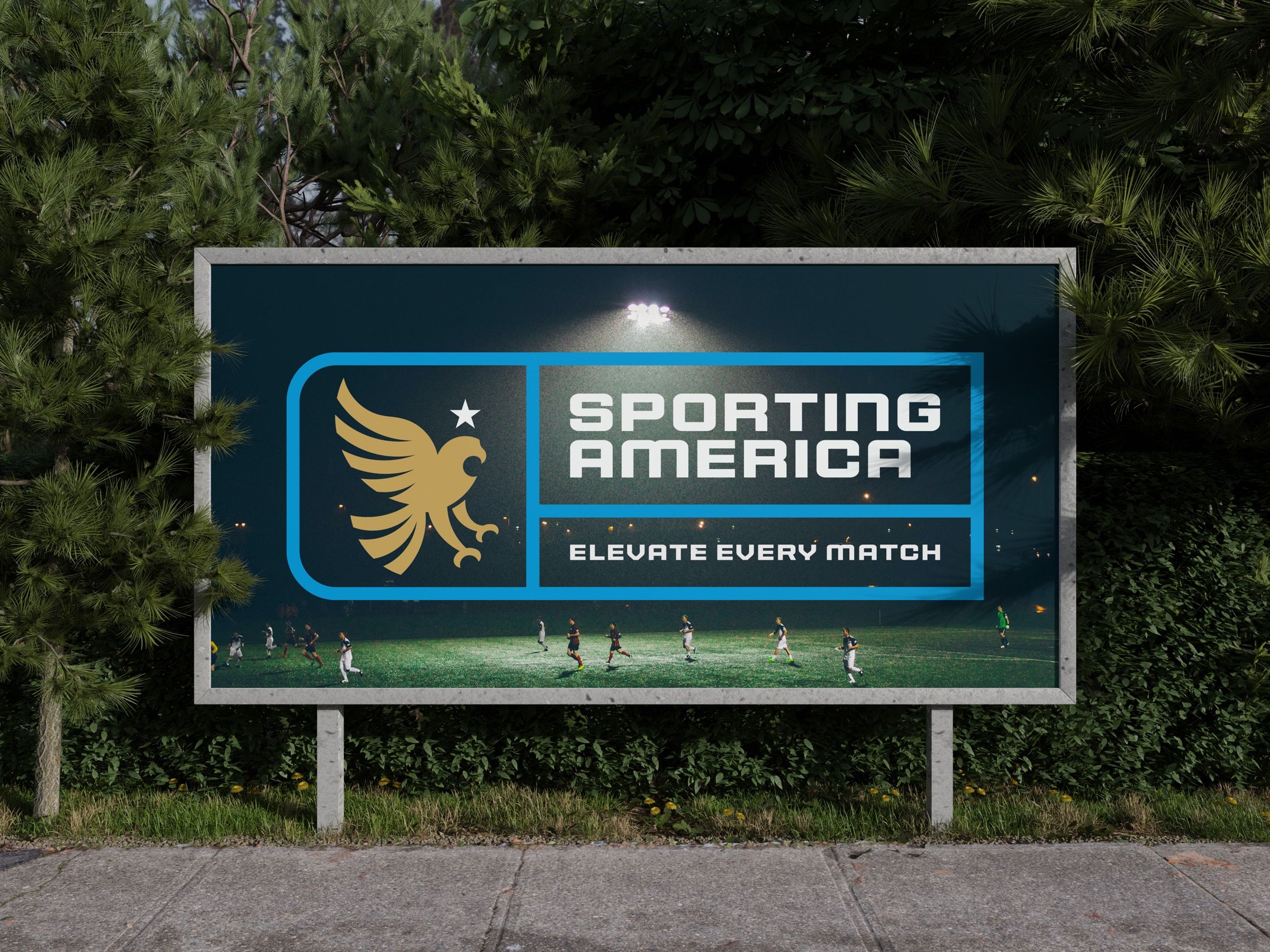 Sporting America, Sporting America Roadside Billboard Mockup