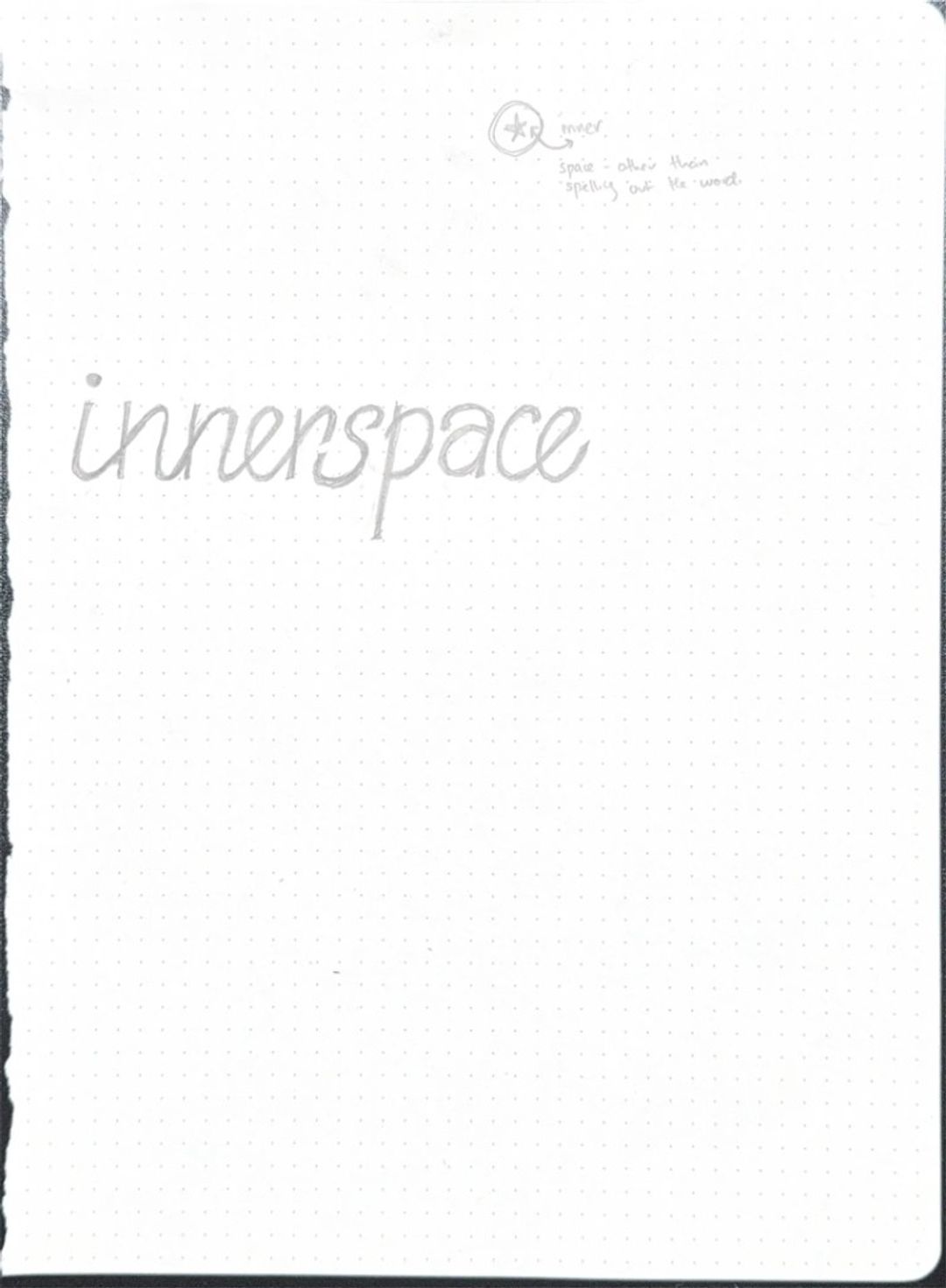 Innerspace, hand-drawn sketches from Drew's sketchbook