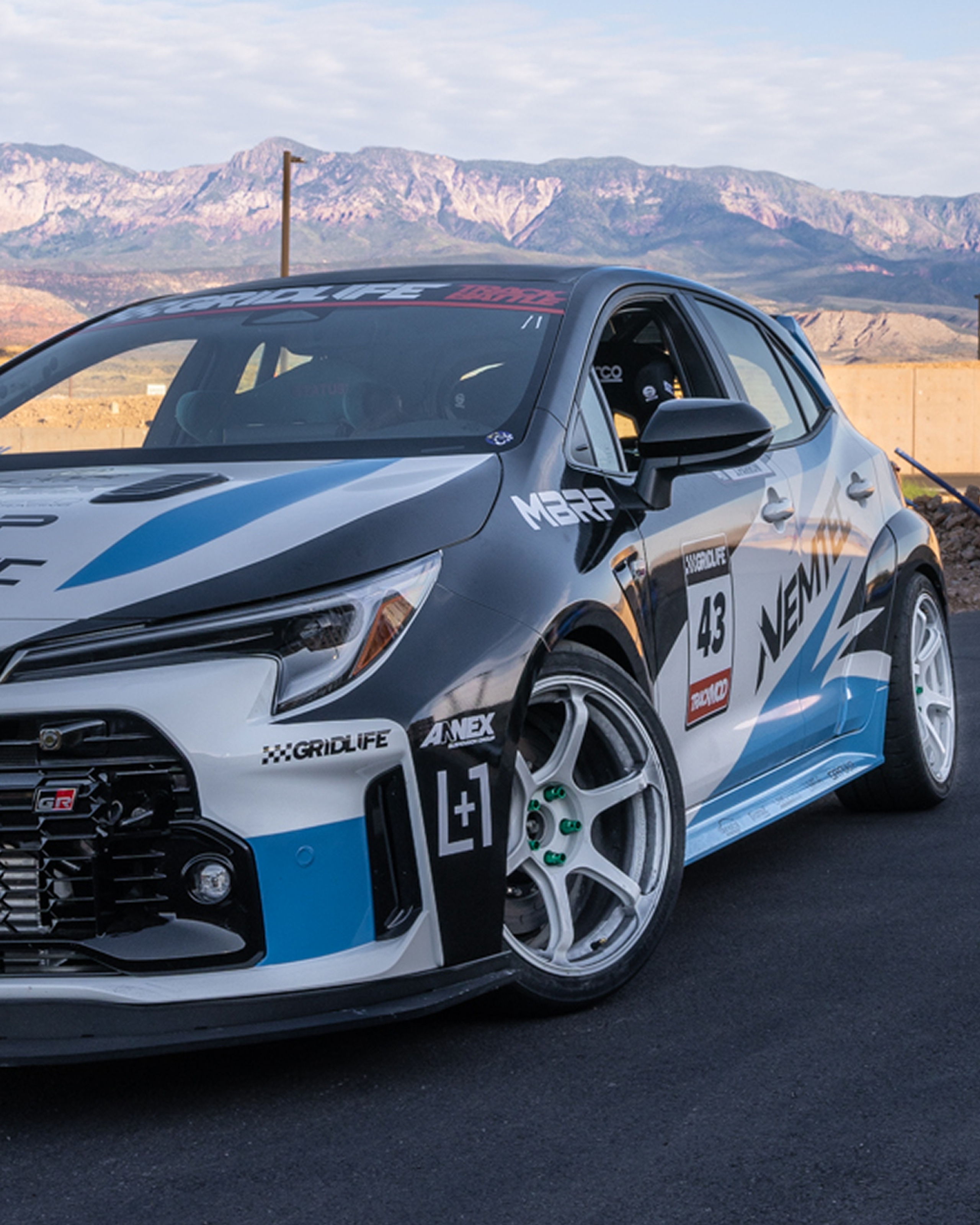 Toyota in the mountains with a mbrp exhaust