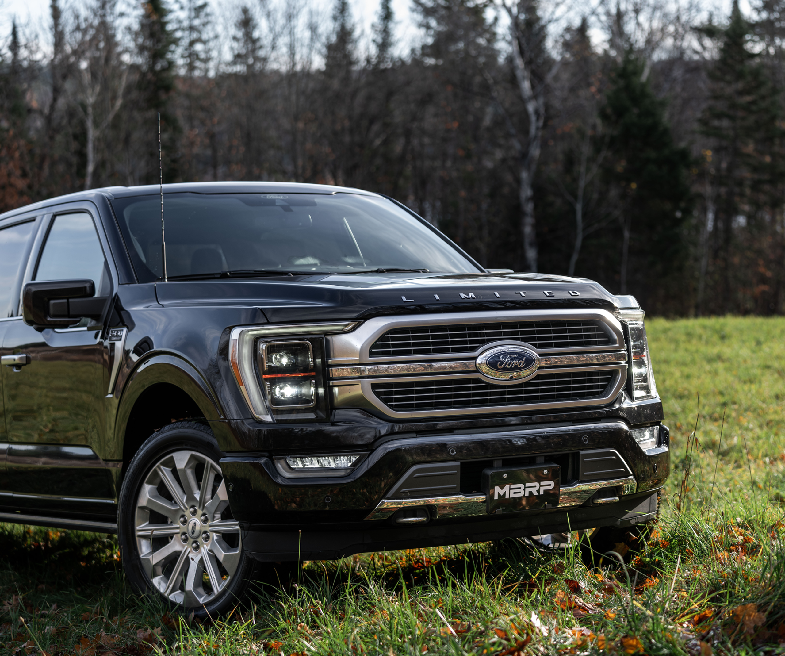 Ford Limited in a field driving