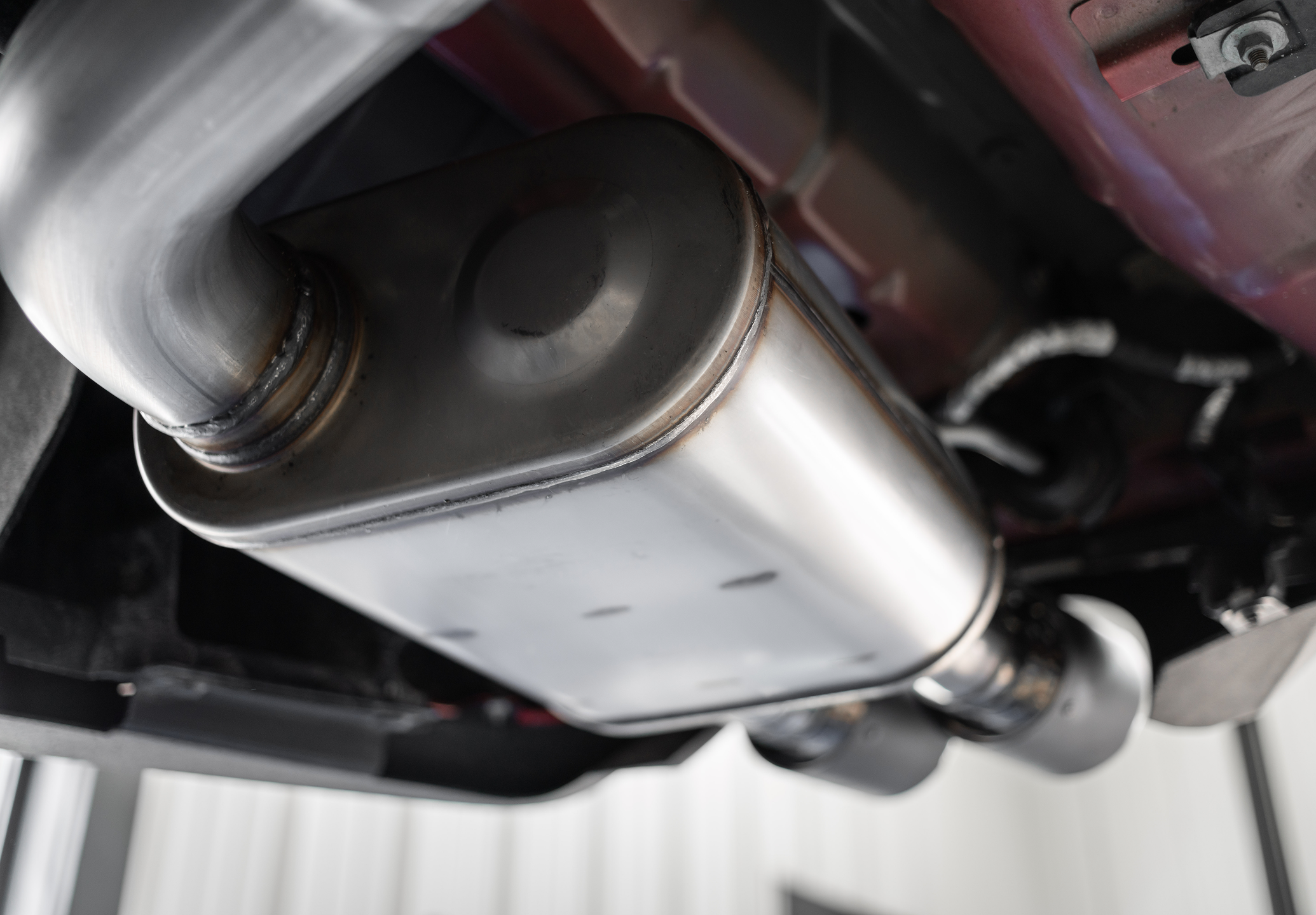 exhaust under vehicle