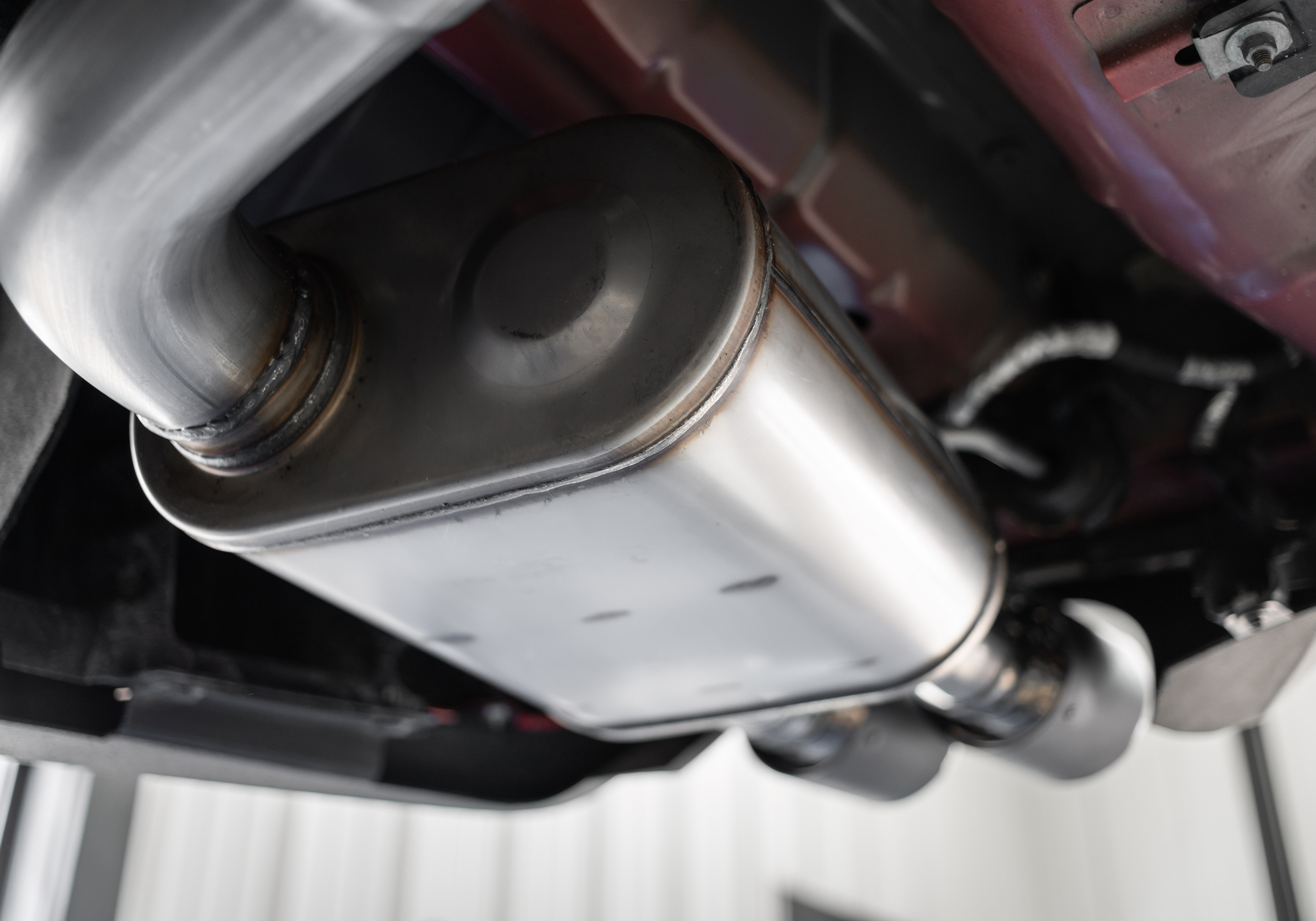 exhaust under vehicle