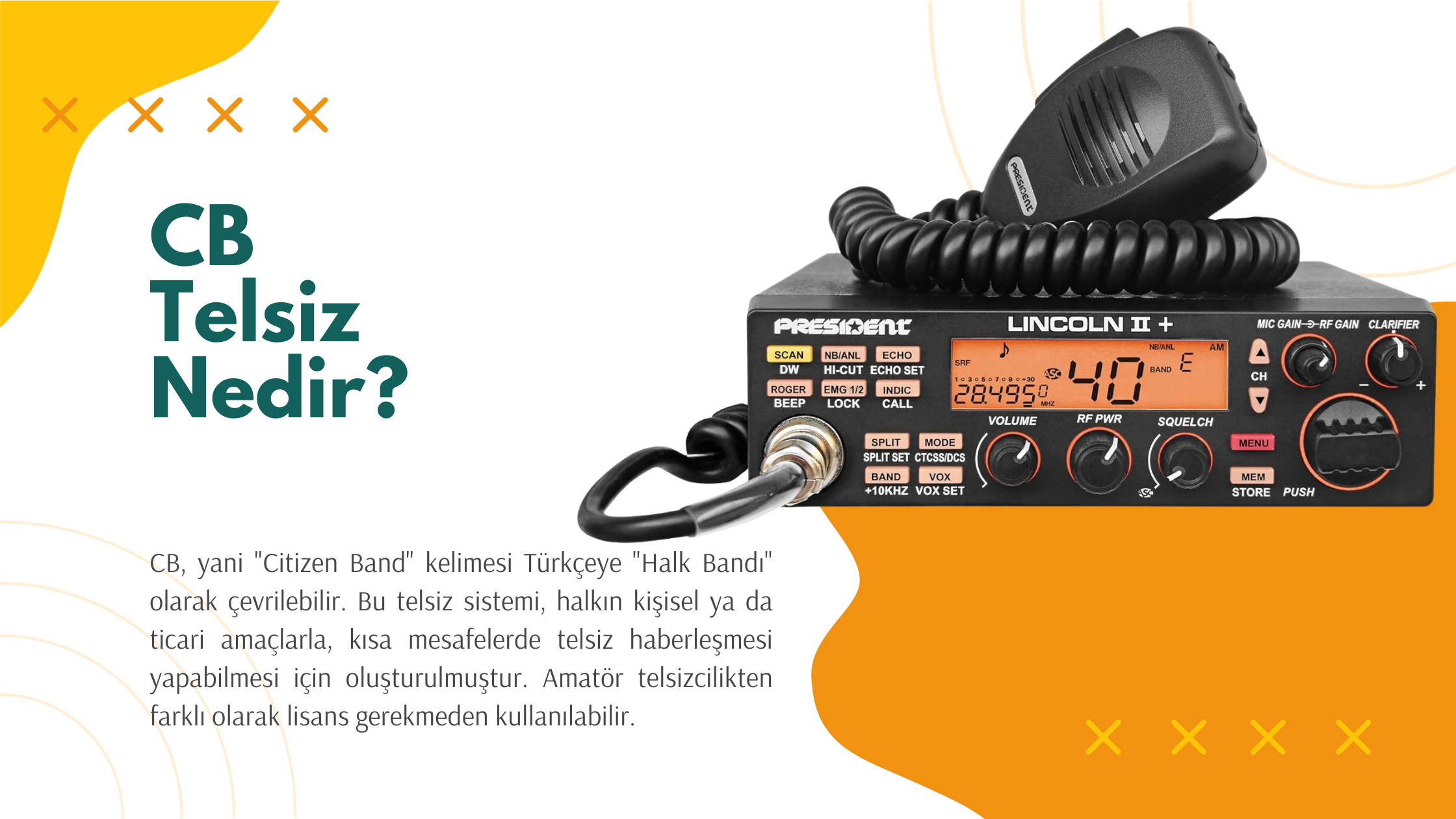 CB (Citizen Band) Halk Bandı Telsiz Nedir?