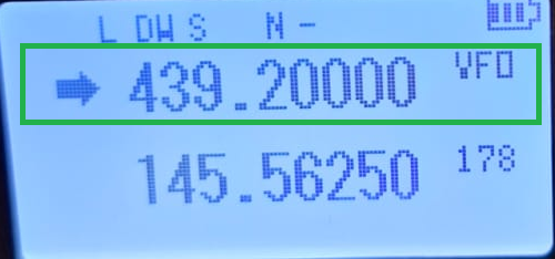 Şekil-2 VFO Mod Frekans girişi
