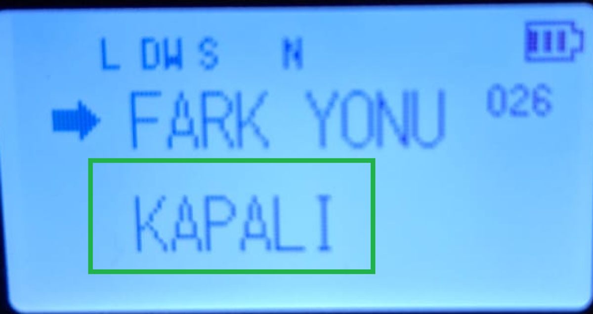 Şekil-4 Shift Ayarı