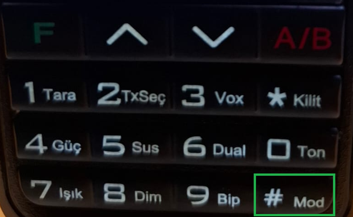 Şekil-1 Tekser UV-99 Klavyesi