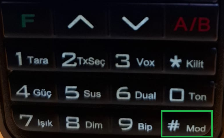 Şekil-1 Tekser UV-99 Klavyesi