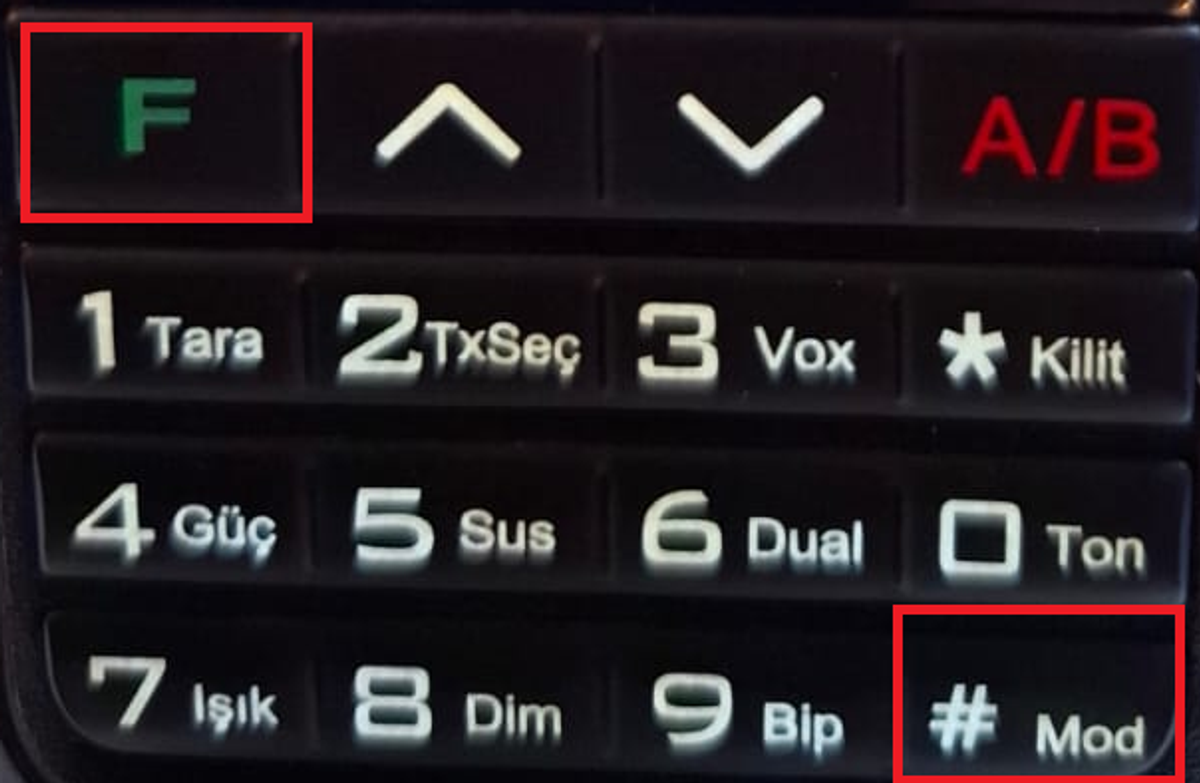 Şekil-1 Tekser UV-99 Klavyesi
